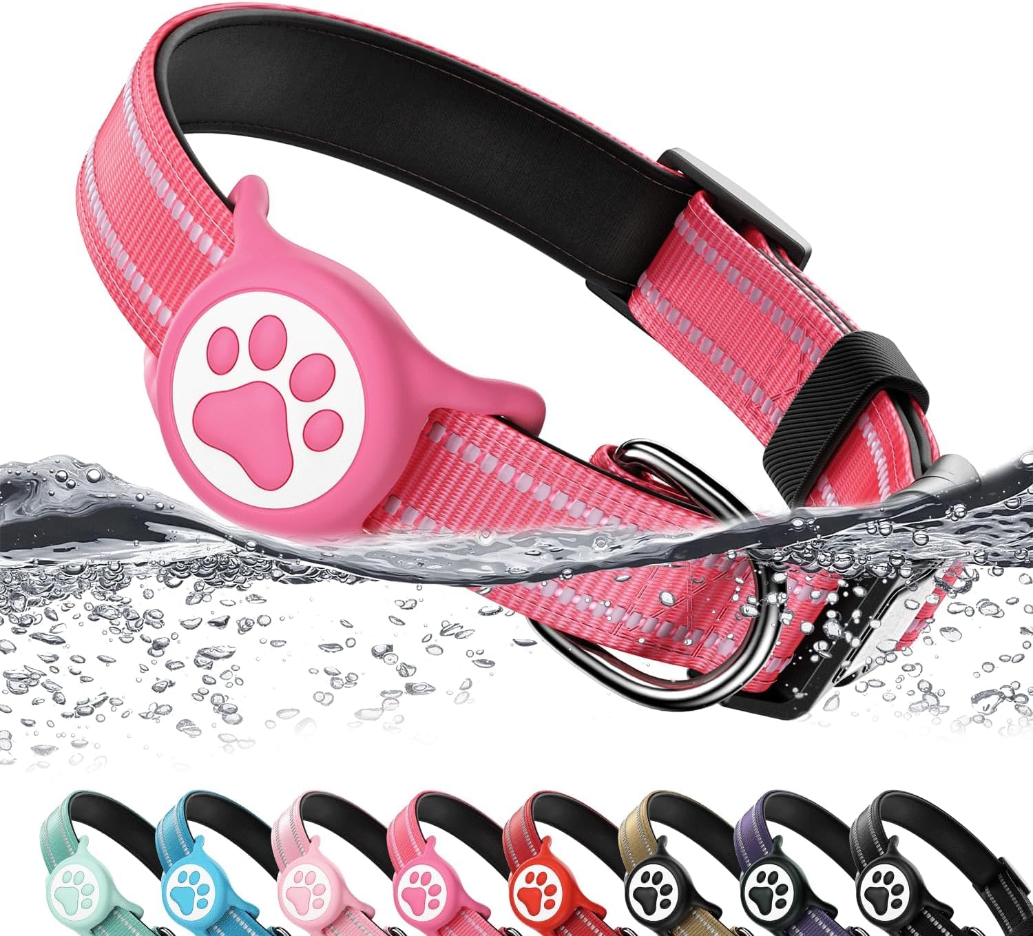 AirTag Dog Collar with Holder
