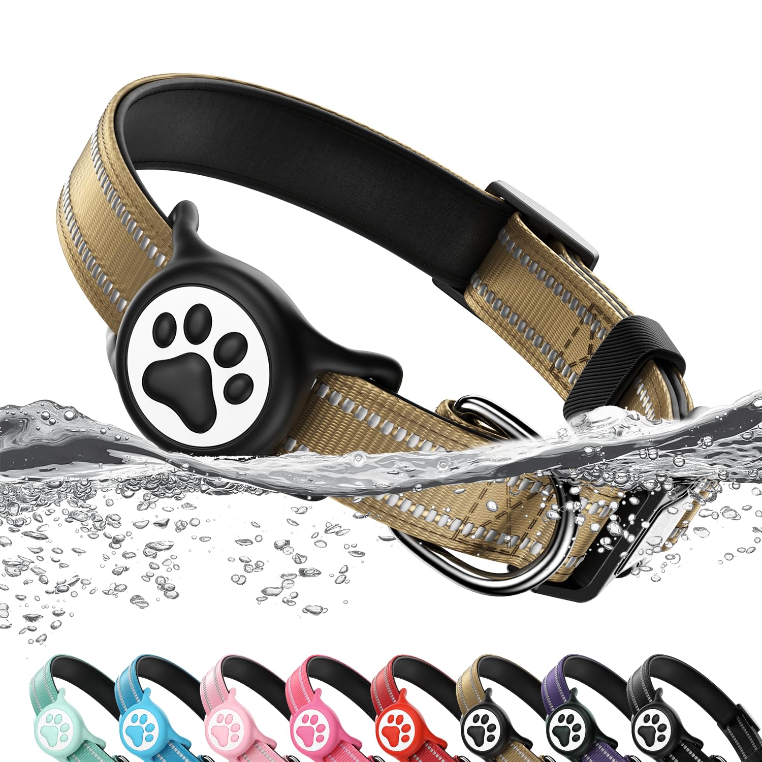 AirTag Dog Collar with Holder