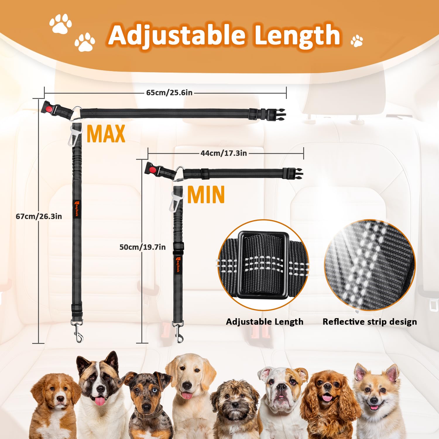 3-in-1 Dog Car Seat Belt Harness