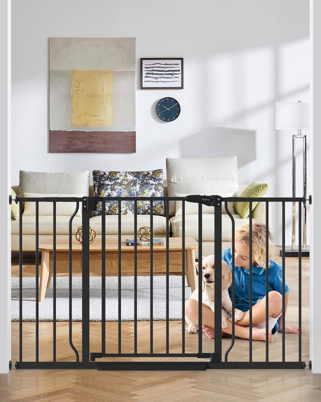 Auto-Close Pressure Mounted Pet Gate