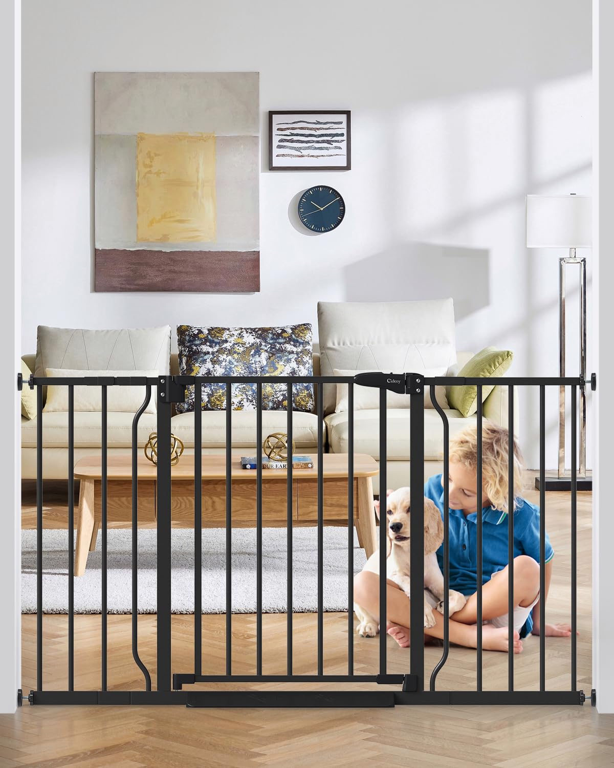 Auto-Close Pressure Mounted Pet Gate