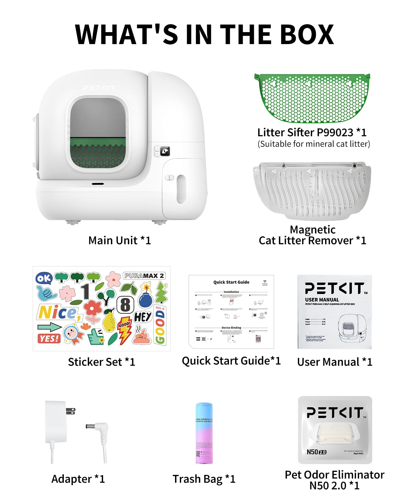 Self-Cleaning Cat Litter Box with App Control