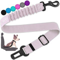 Retractable Dog Car Seat Belt Harness with Bungee Safety Strap