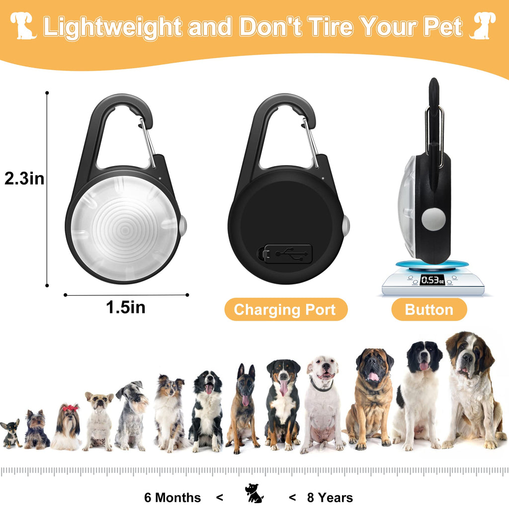 2 Pack Dog Lights for Night Walking