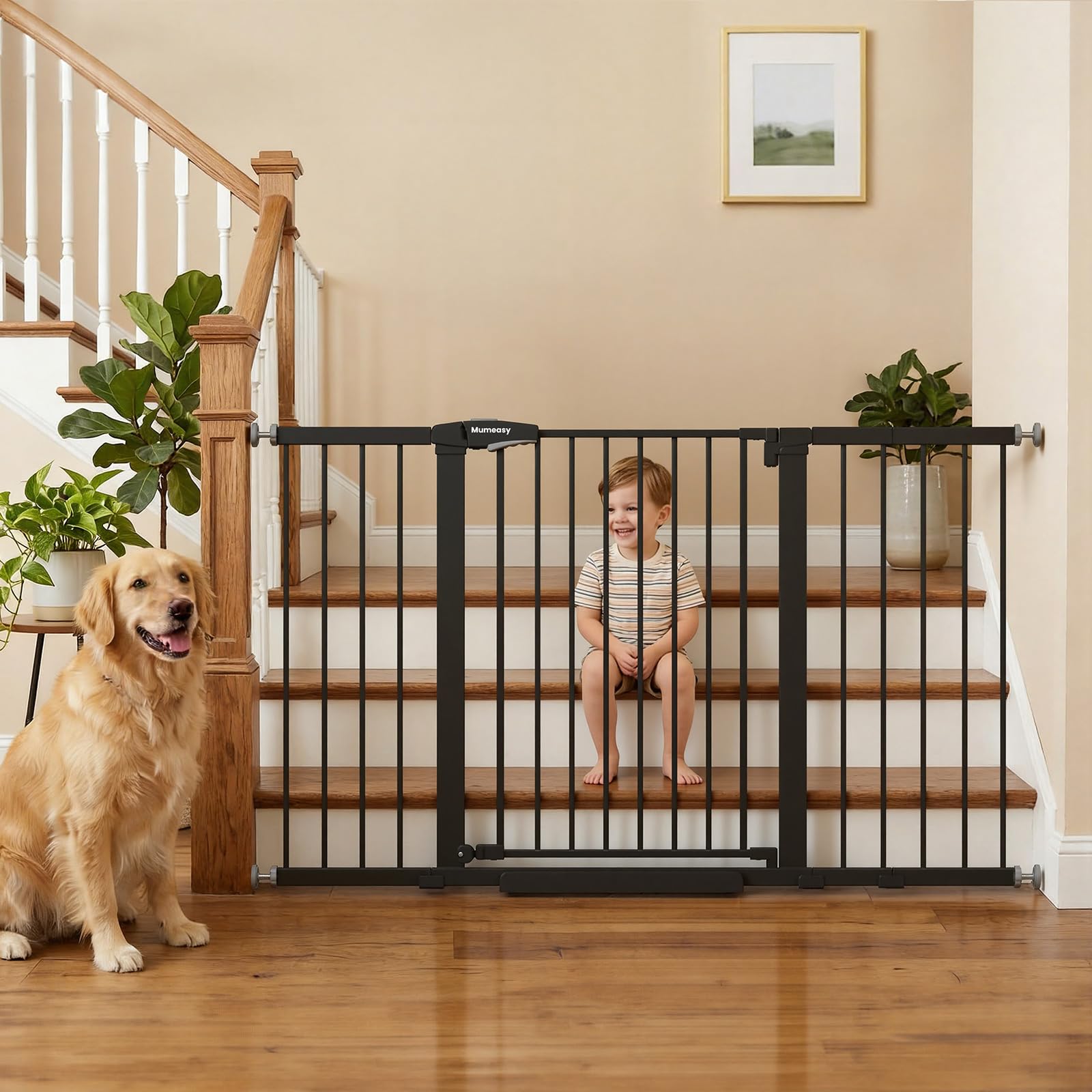 Mumeasy 29.7-57" Extra Wide Baby Gate