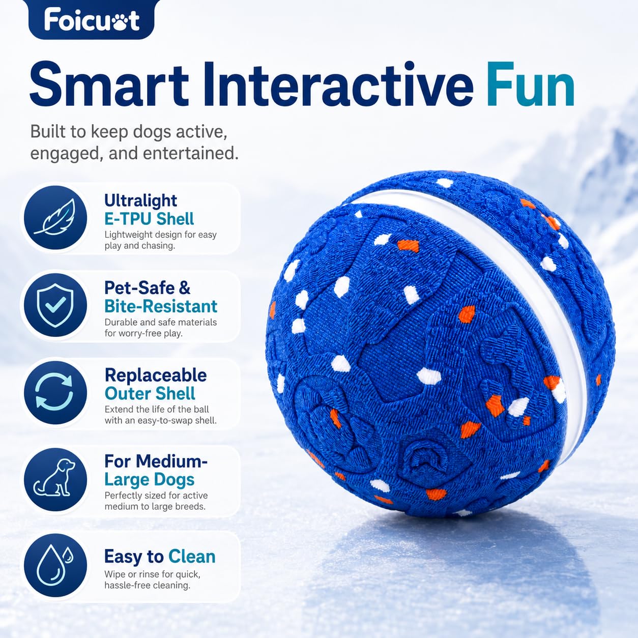 Foicuot 2018 Interactive Dog Ball Toy