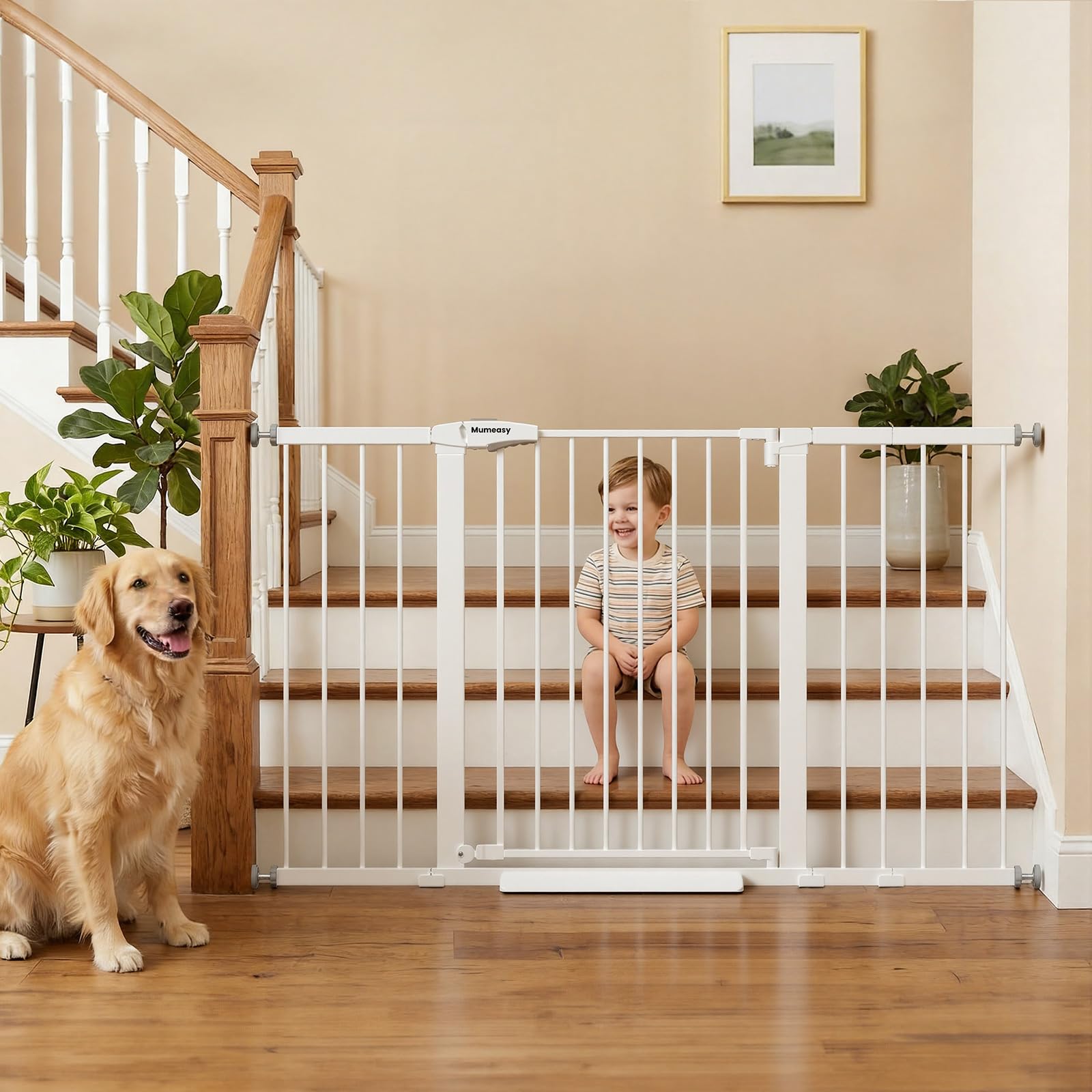 Mumeasy 29.7-57" Extra Wide Baby Gate