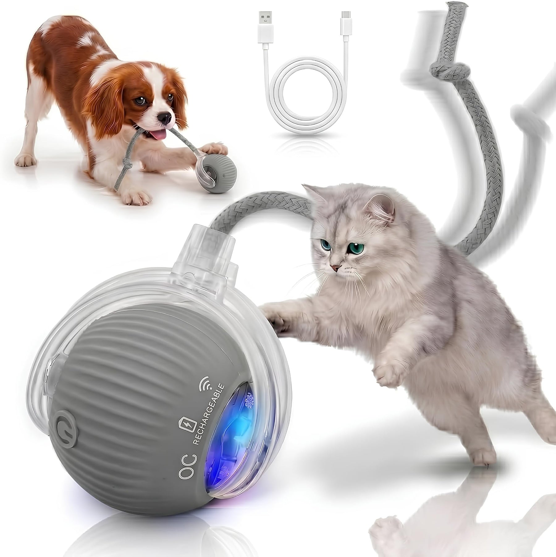 Swaying Tail - Interactive Cat Toy Ball Parent Variation