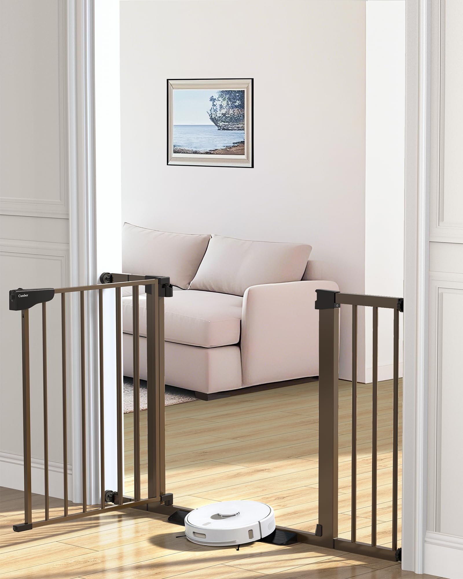 Auto-Close Pressure Mounted Pet Gate