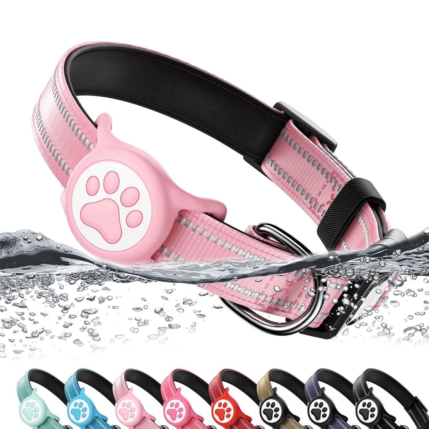 AirTag Dog Collar with Holder