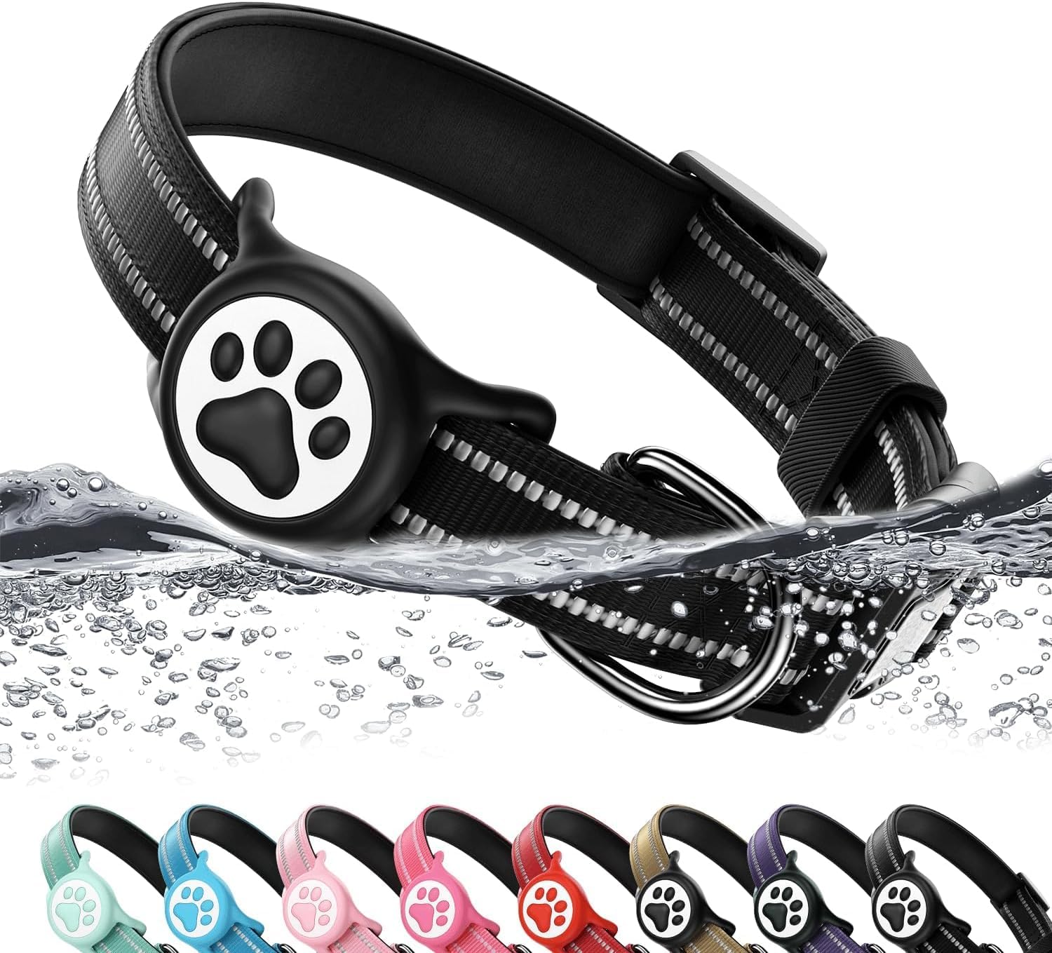 AirTag Dog Collar with Holder