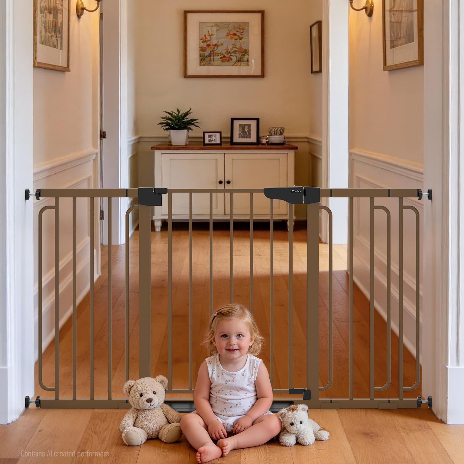 Auto-Close Pressure Mounted Pet Gate