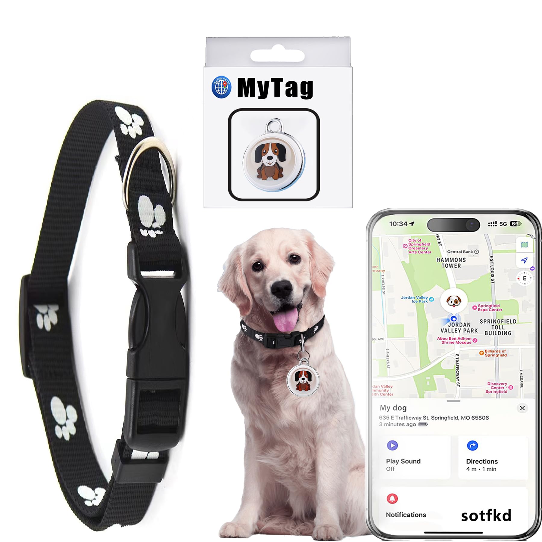 GPS Dog Tracker Collar