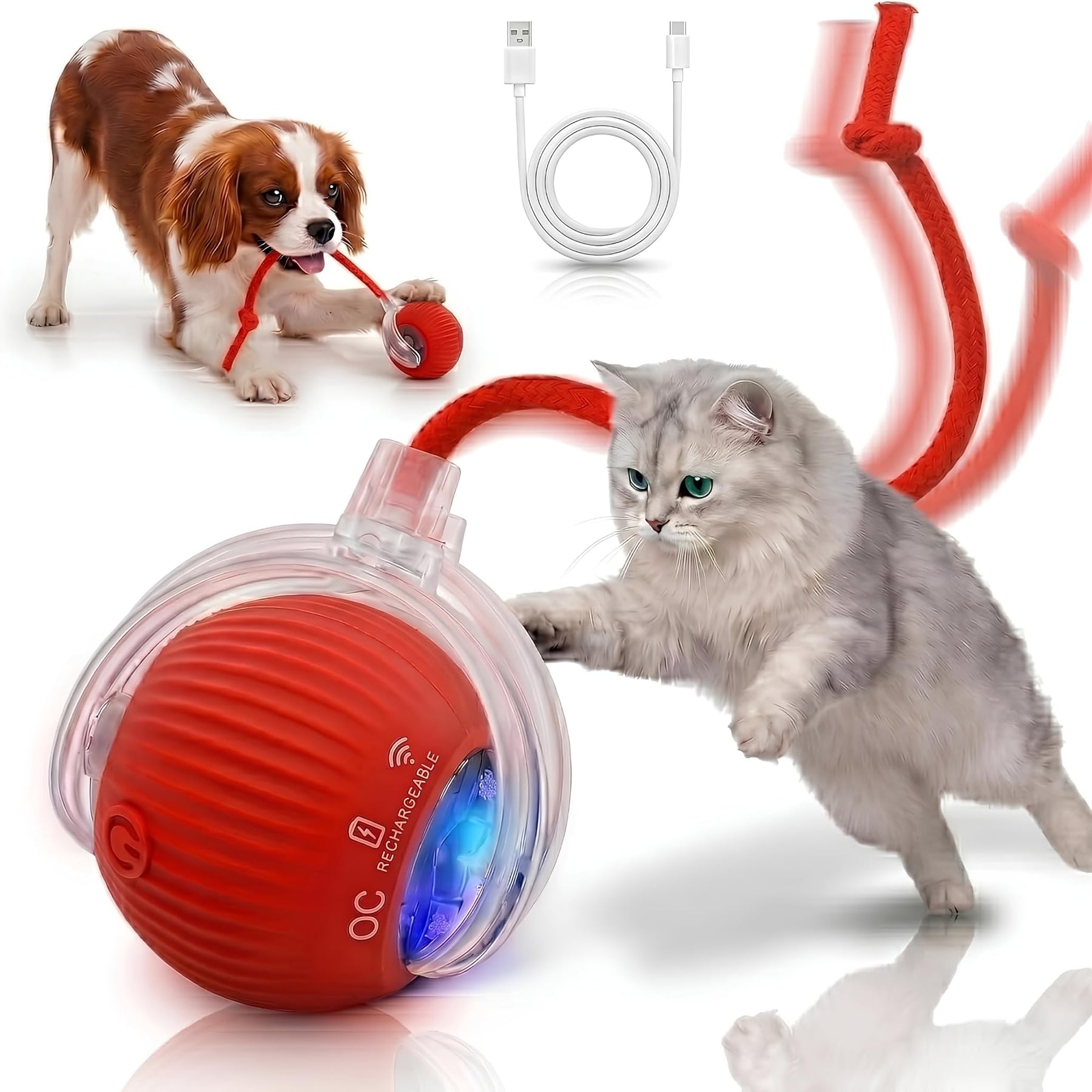 Swaying Tail - Interactive Cat Toy Ball Parent Variation