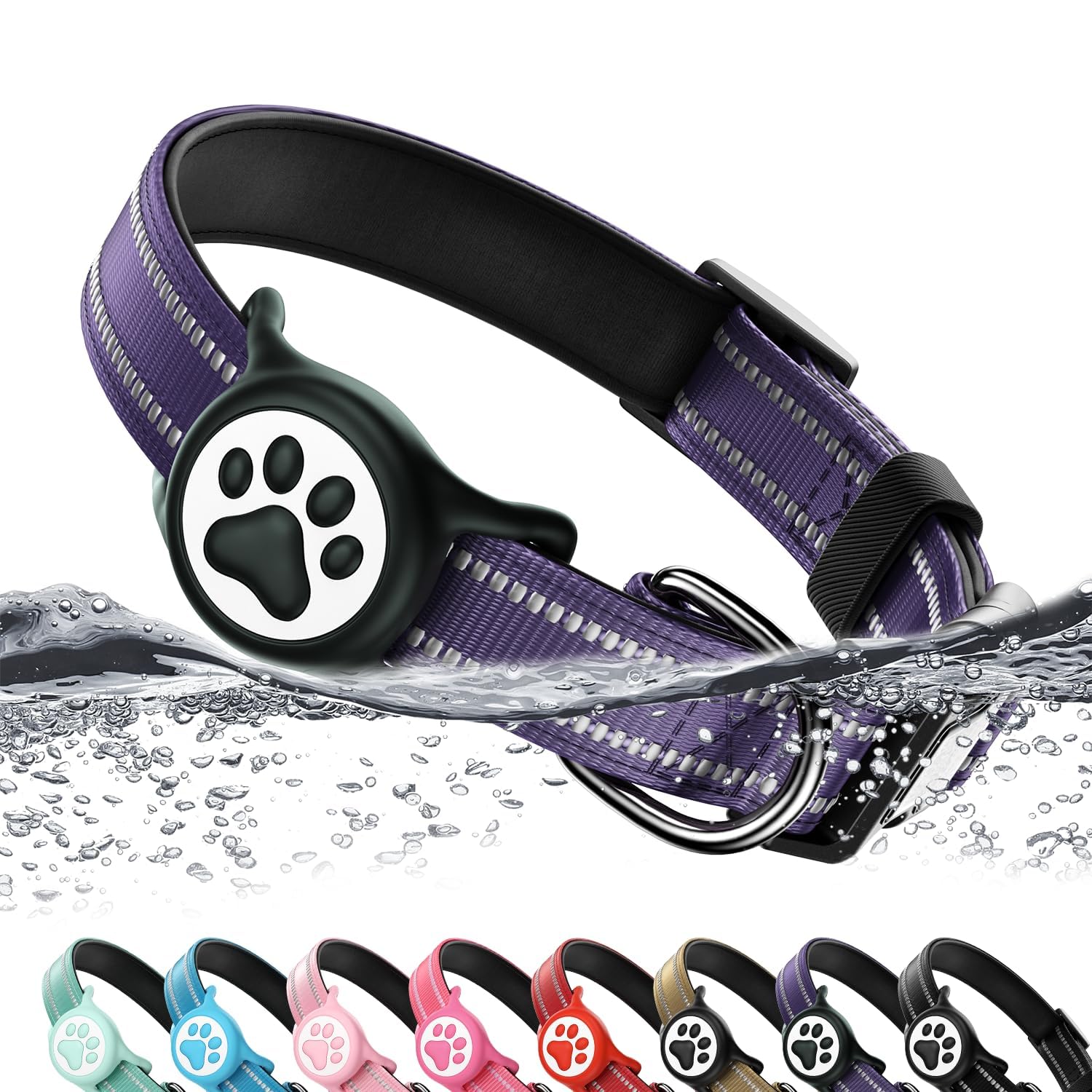 AirTag Dog Collar with Holder