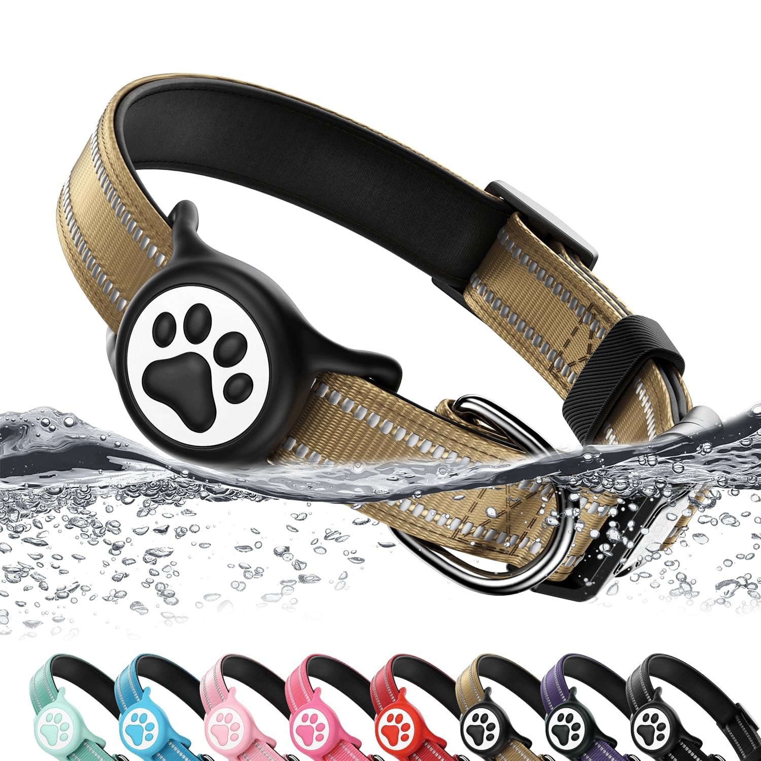 AirTag Dog Collar with Holder