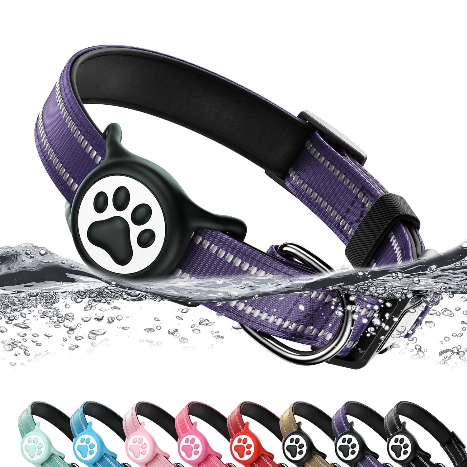 AirTag Dog Collar with Holder