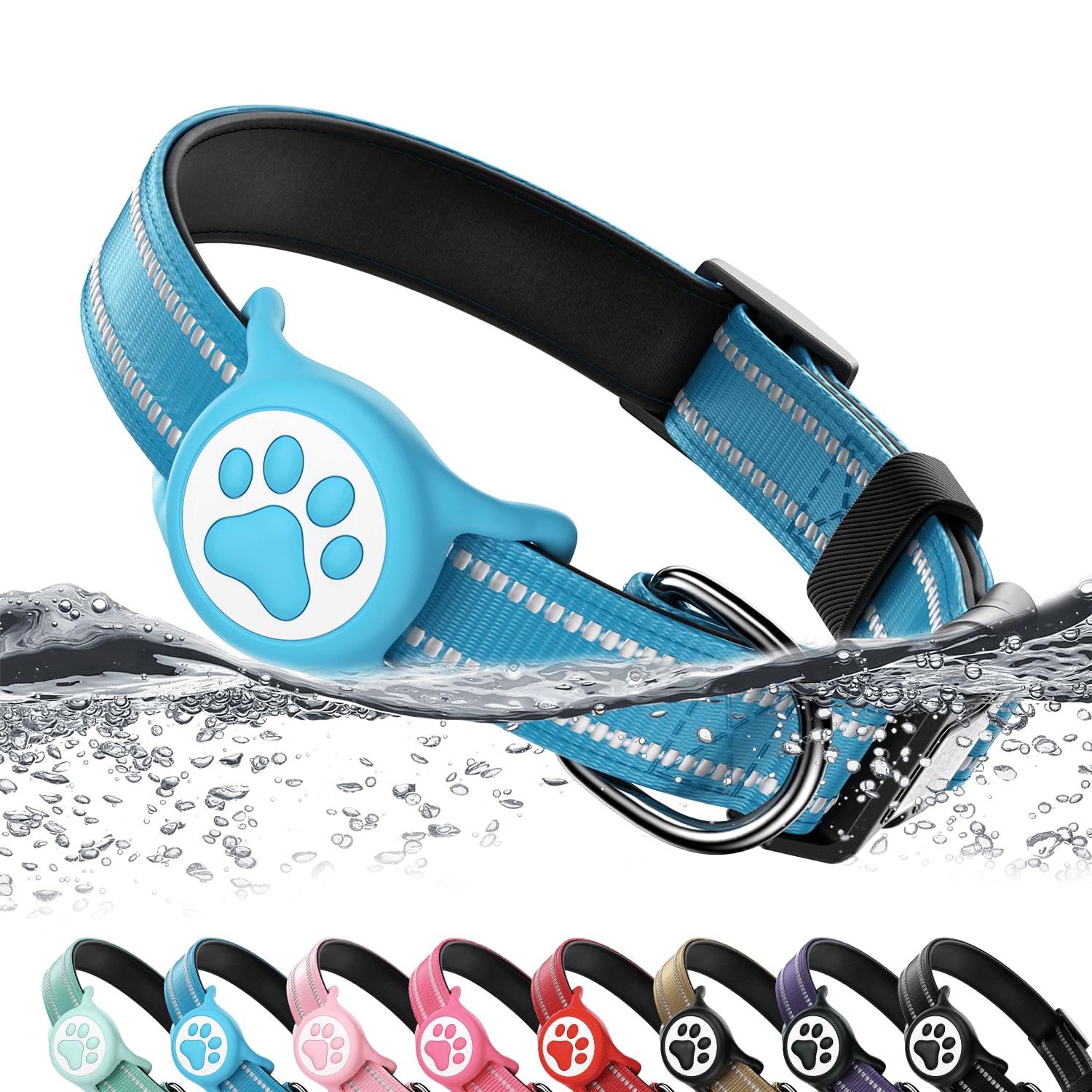 AirTag Dog Collar with Holder