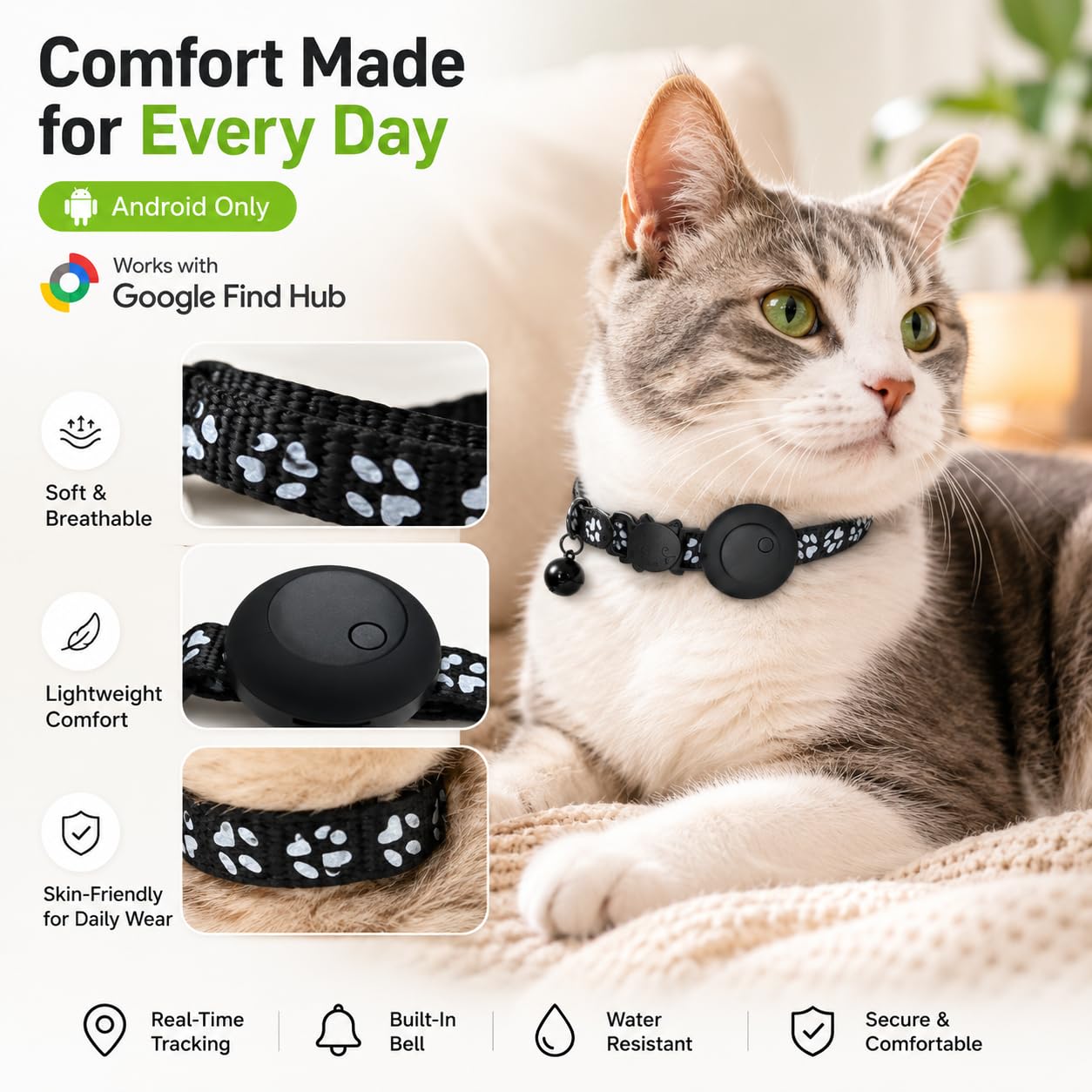 GPS Cat Tracker Collar