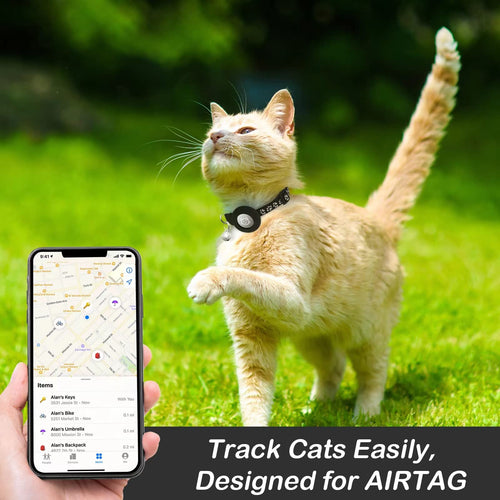 2-Pack AirTag Cat Collar with Holder