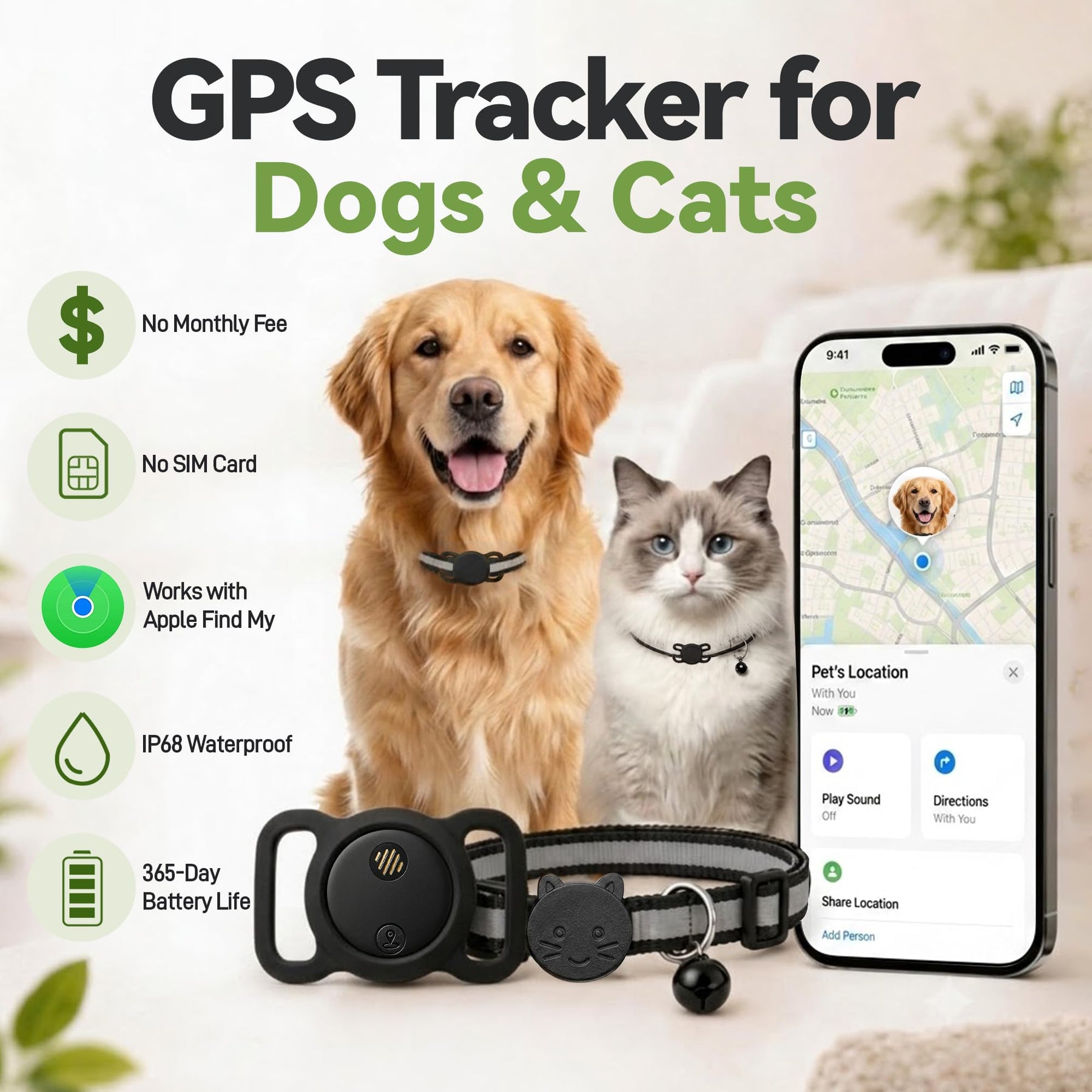 GPS Pet Tracker for Dogs