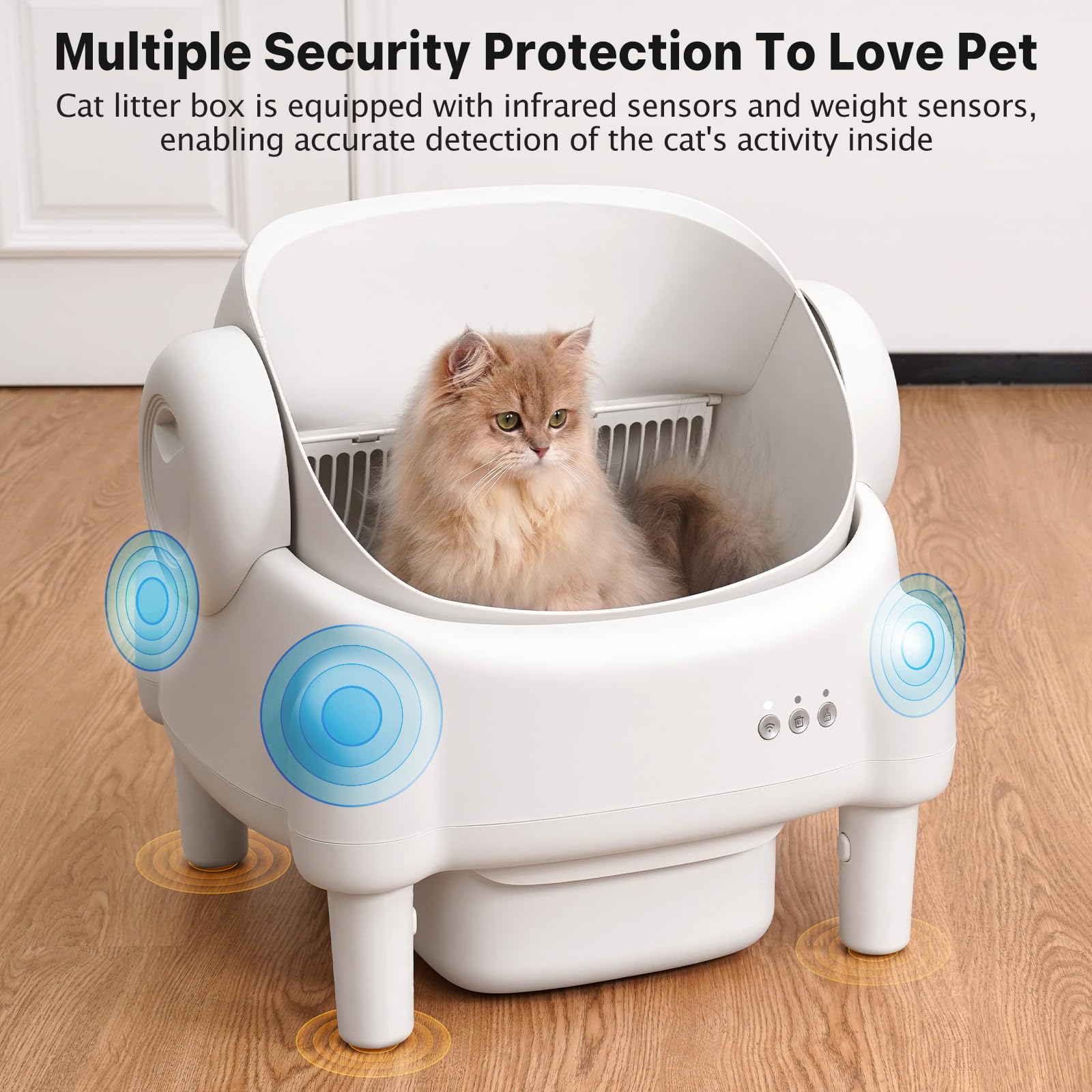 Self-Cleaning Cat Litter Box with App Control