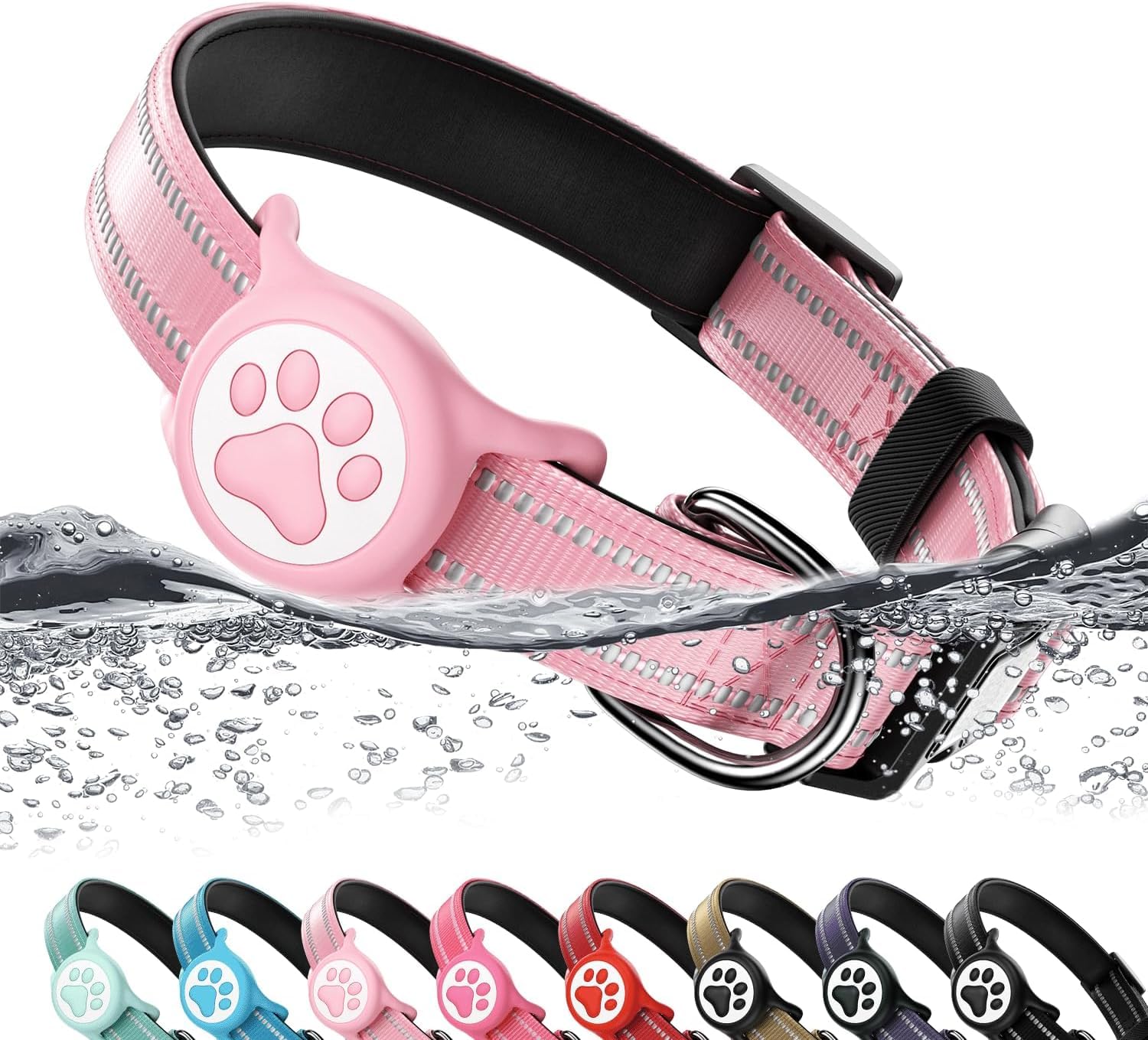 AirTag Dog Collar with Holder