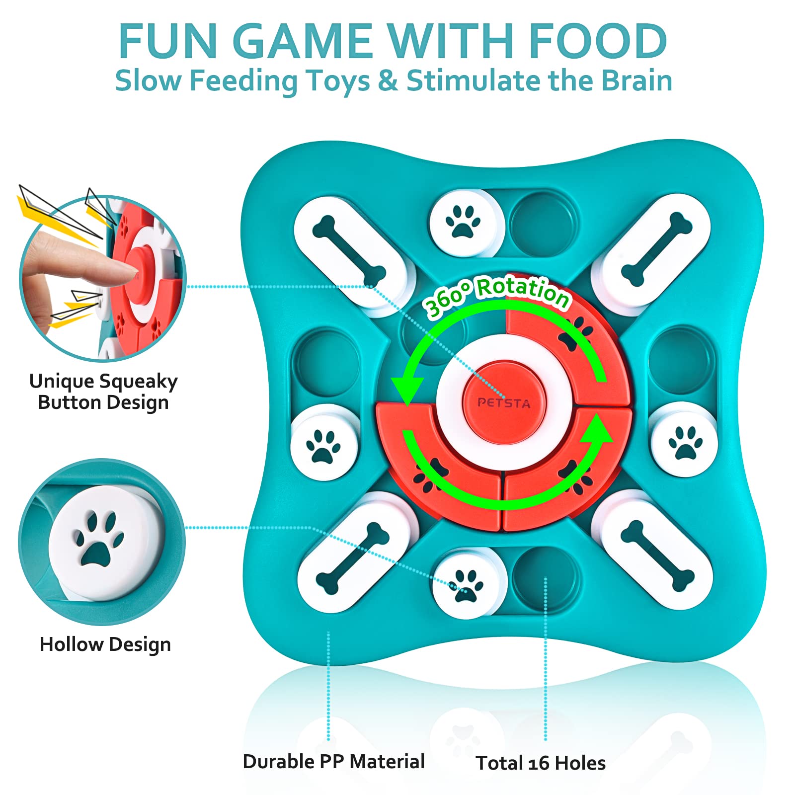 Interactive Treat Dispensing Pet Puzzle Toy