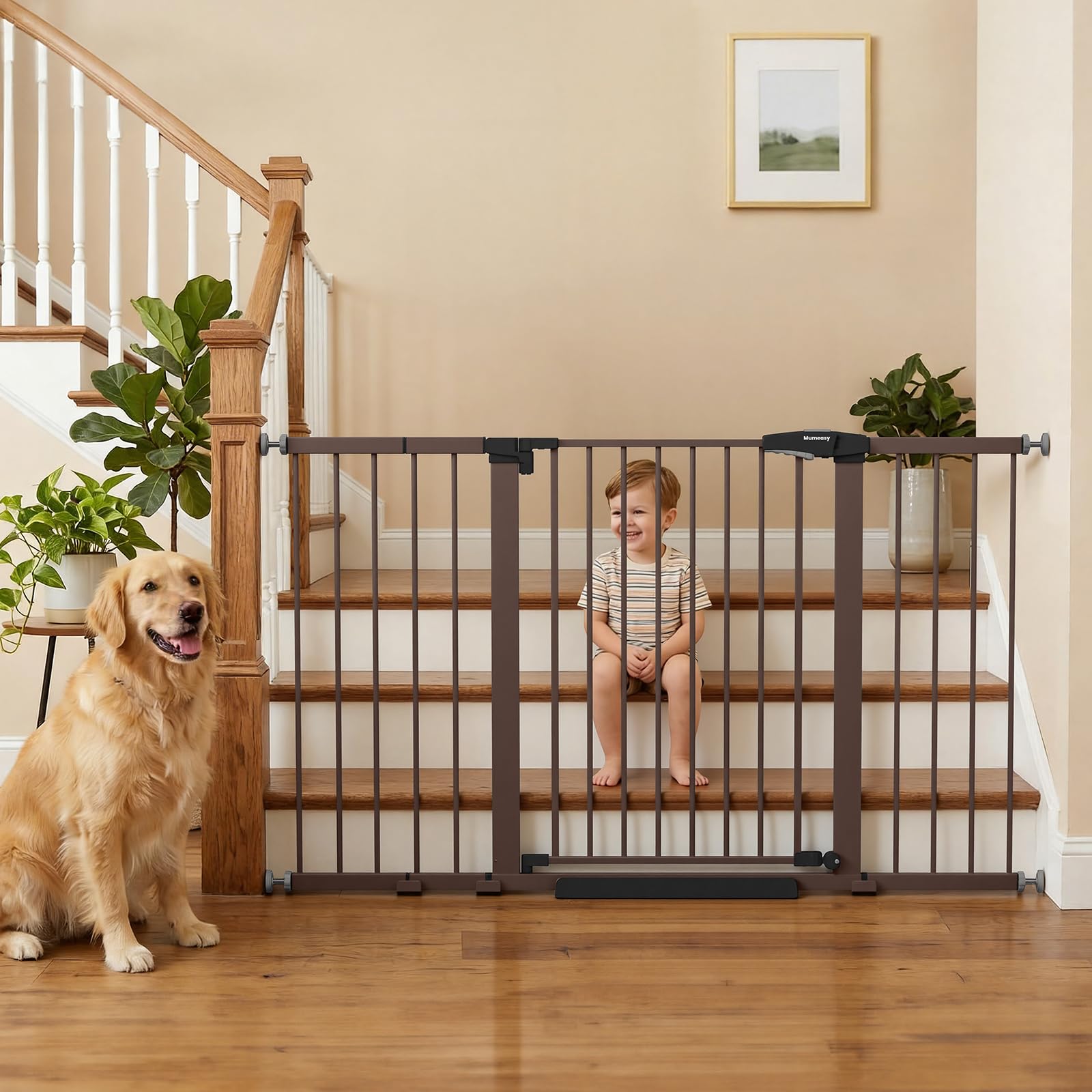 Mumeasy 29.7-57" Extra Wide Baby Gate