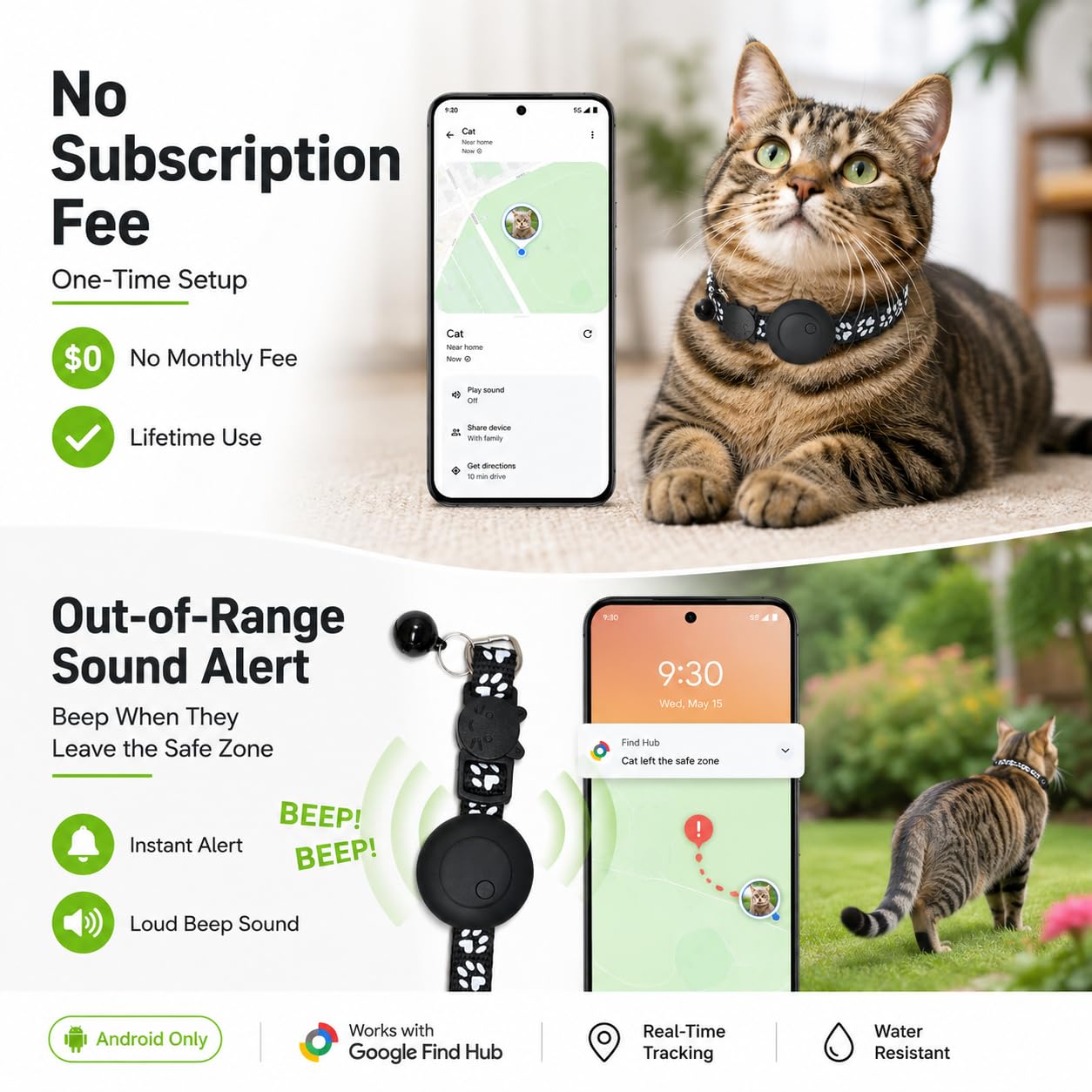 GPS Cat Tracker Collar