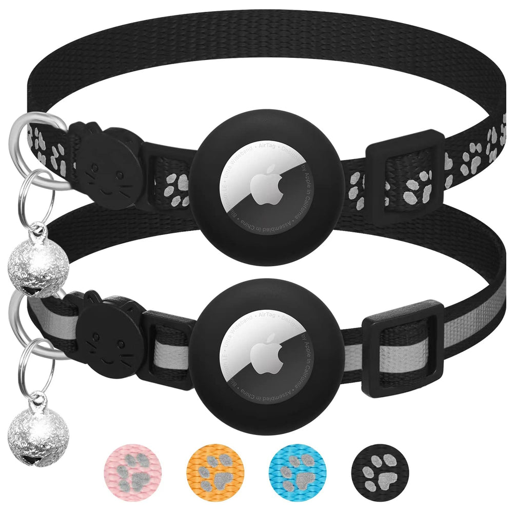 2-Pack AirTag Cat Collar with Holder