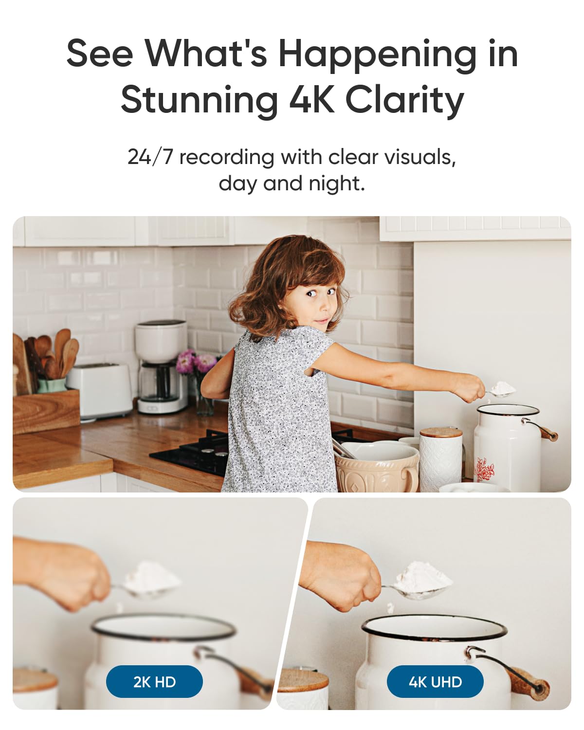 4K Smart Pet Camera 360° Pan & Tilt