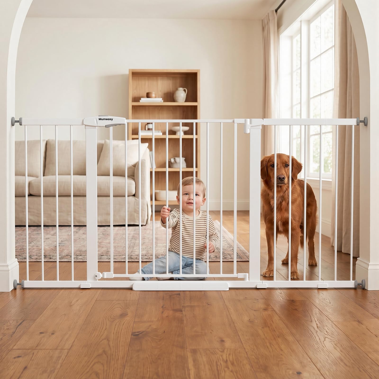 Mumeasy 29.7-57" Extra Wide Baby Gate