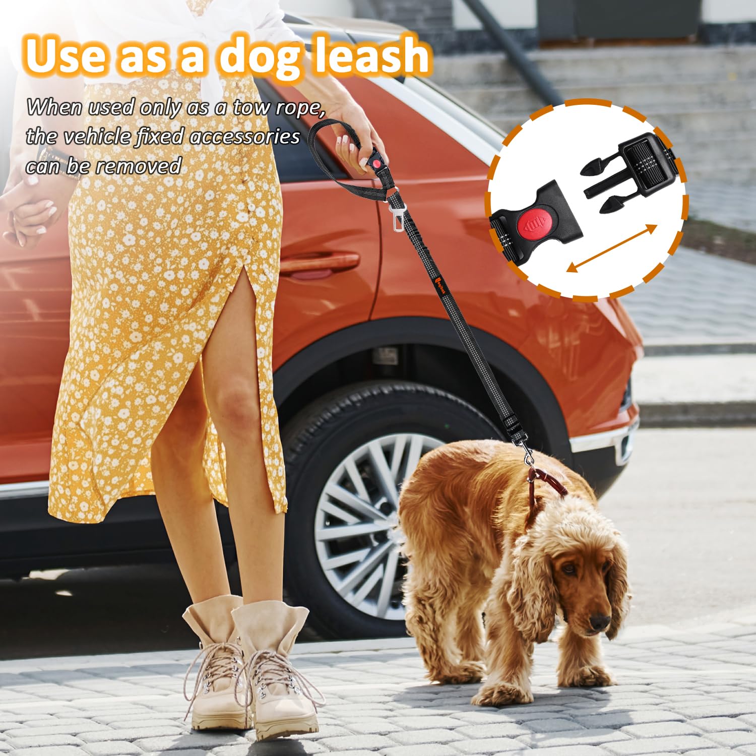 3-in-1 Dog Car Seat Belt Harness