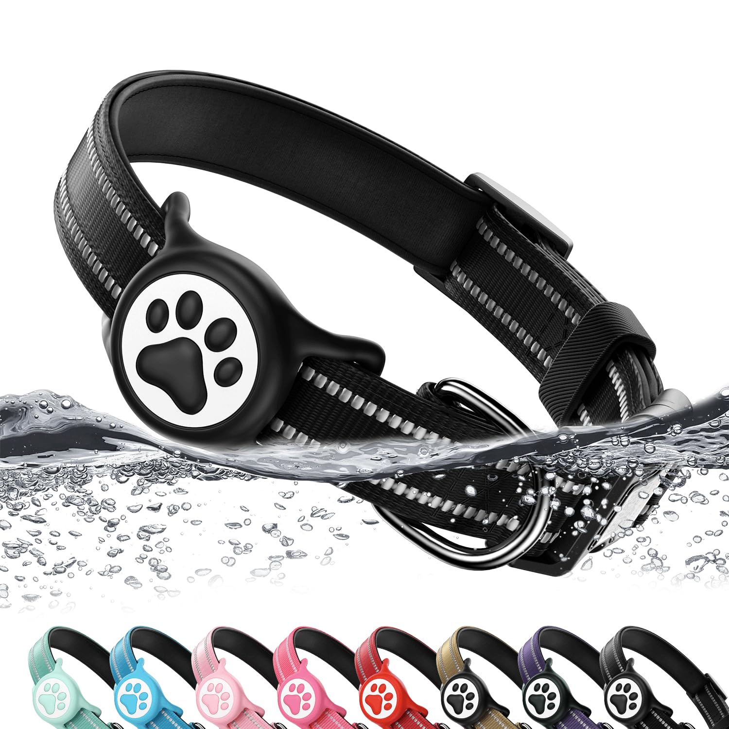 AirTag Dog Collar with Holder