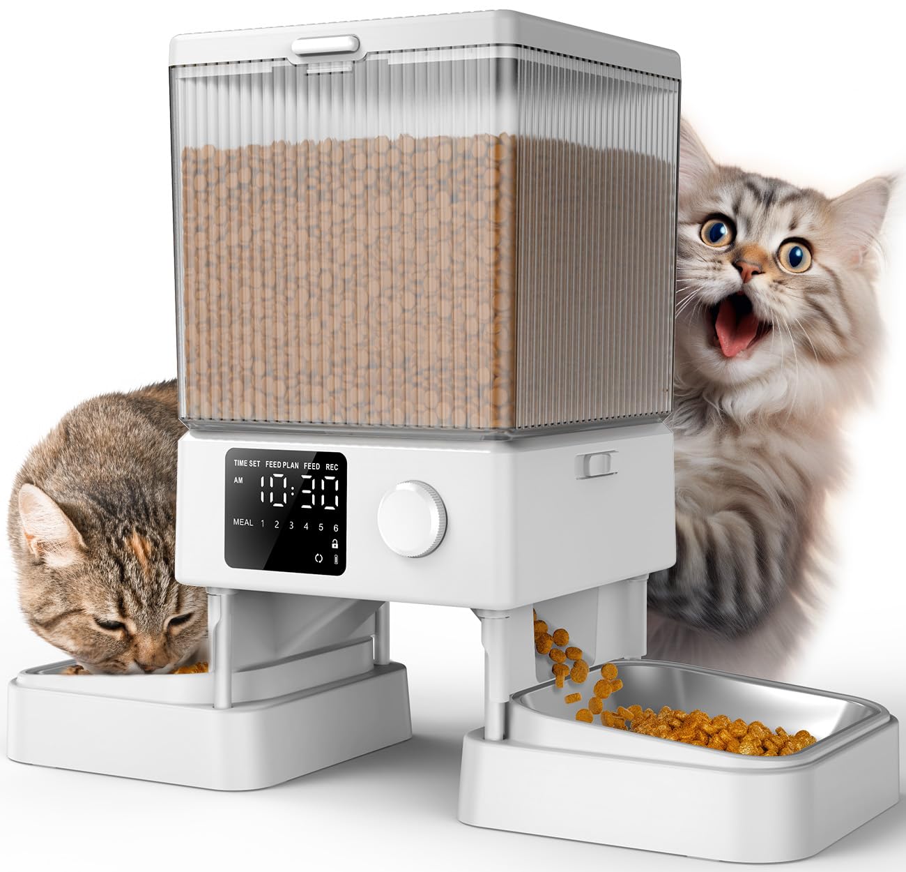 Automatic Pet Feeder for 2 Pets 5L