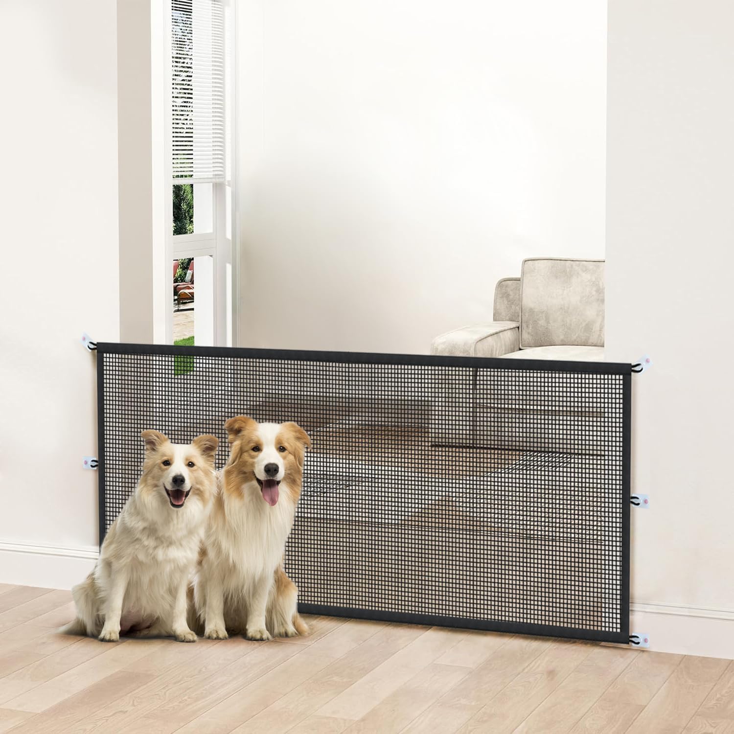 Mesh Pet Safety Gate for Doorways & Stairs