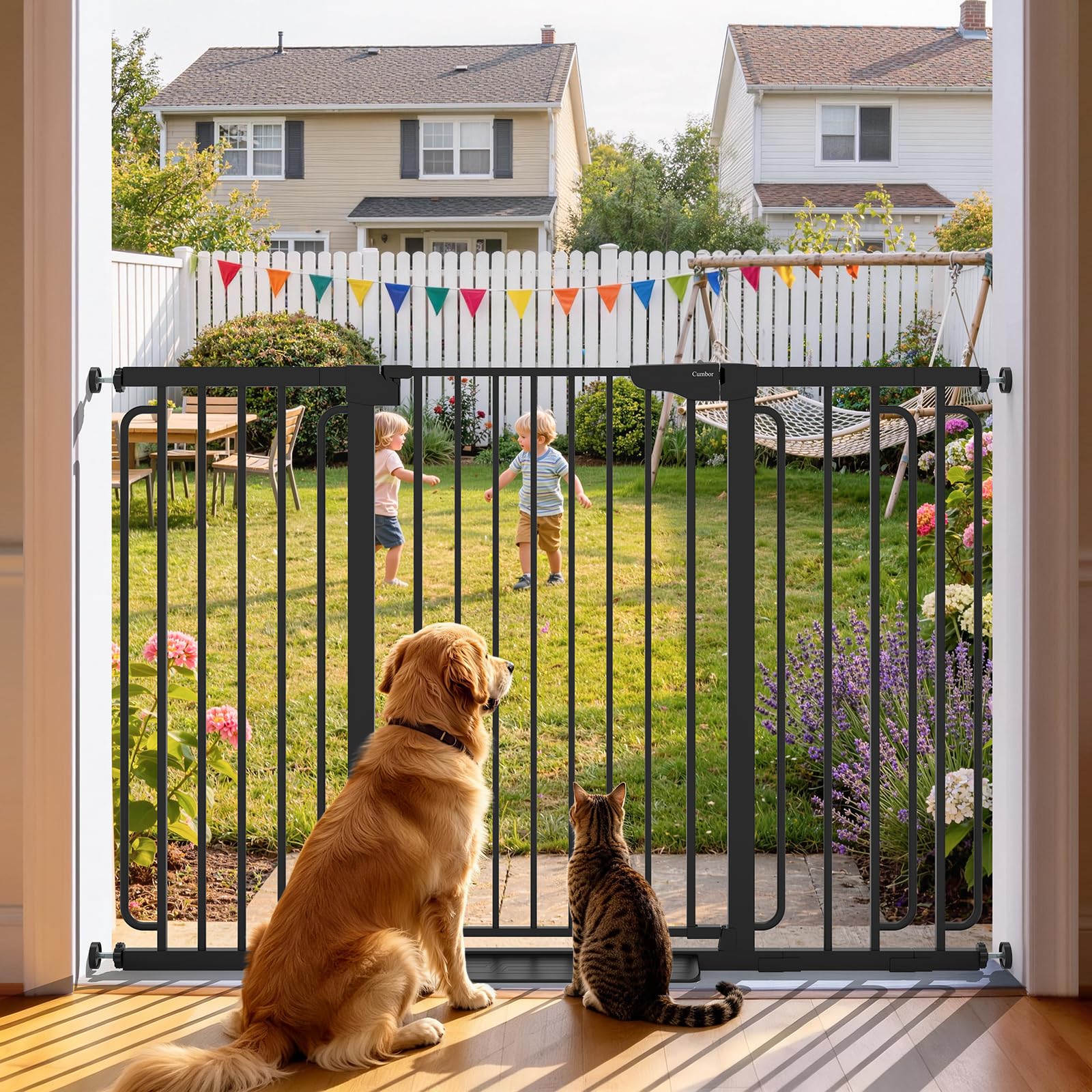 Auto-Close Pressure Mounted Pet Gate