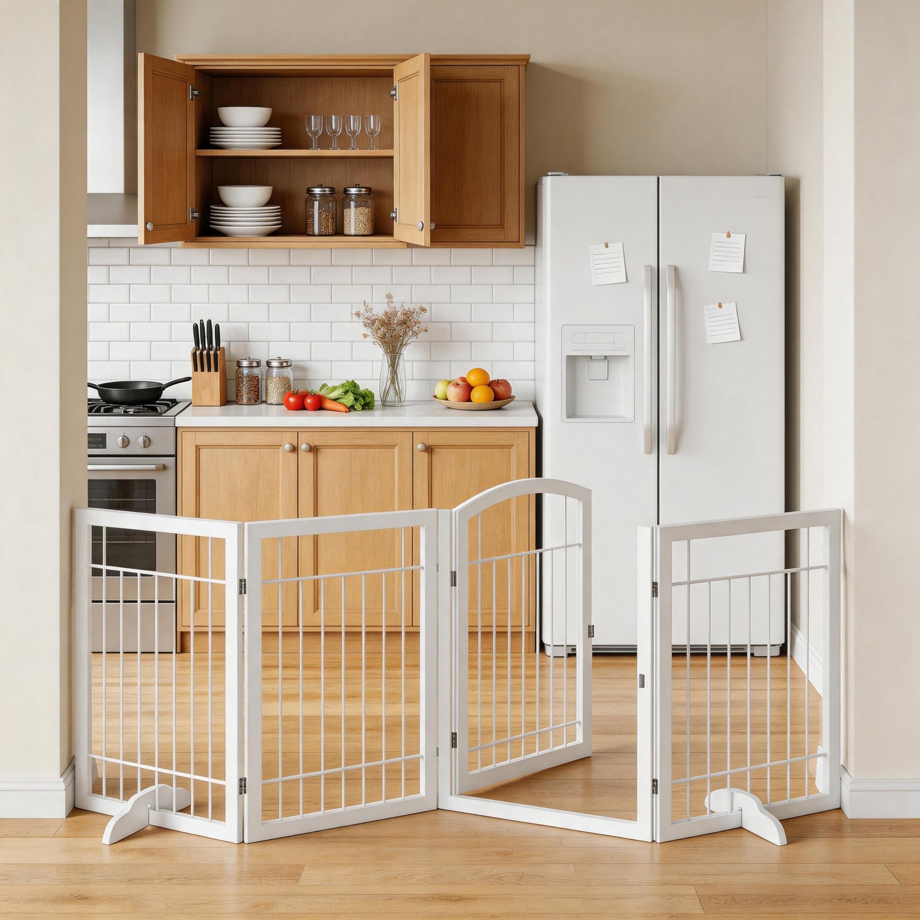 Vantas No-Assembly Folding Dog Gate