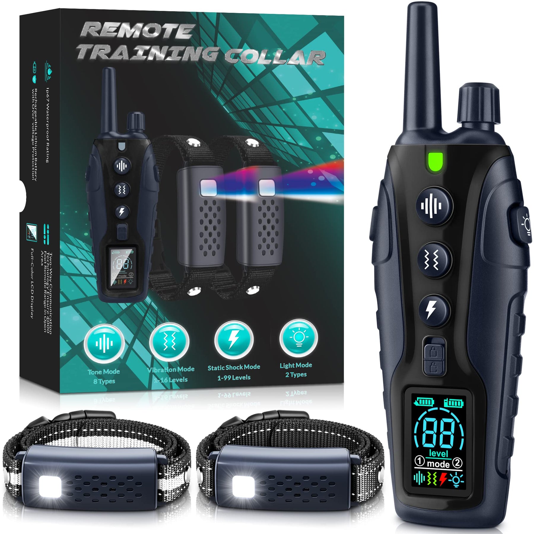 Remote Dog Training Collar 4500FT