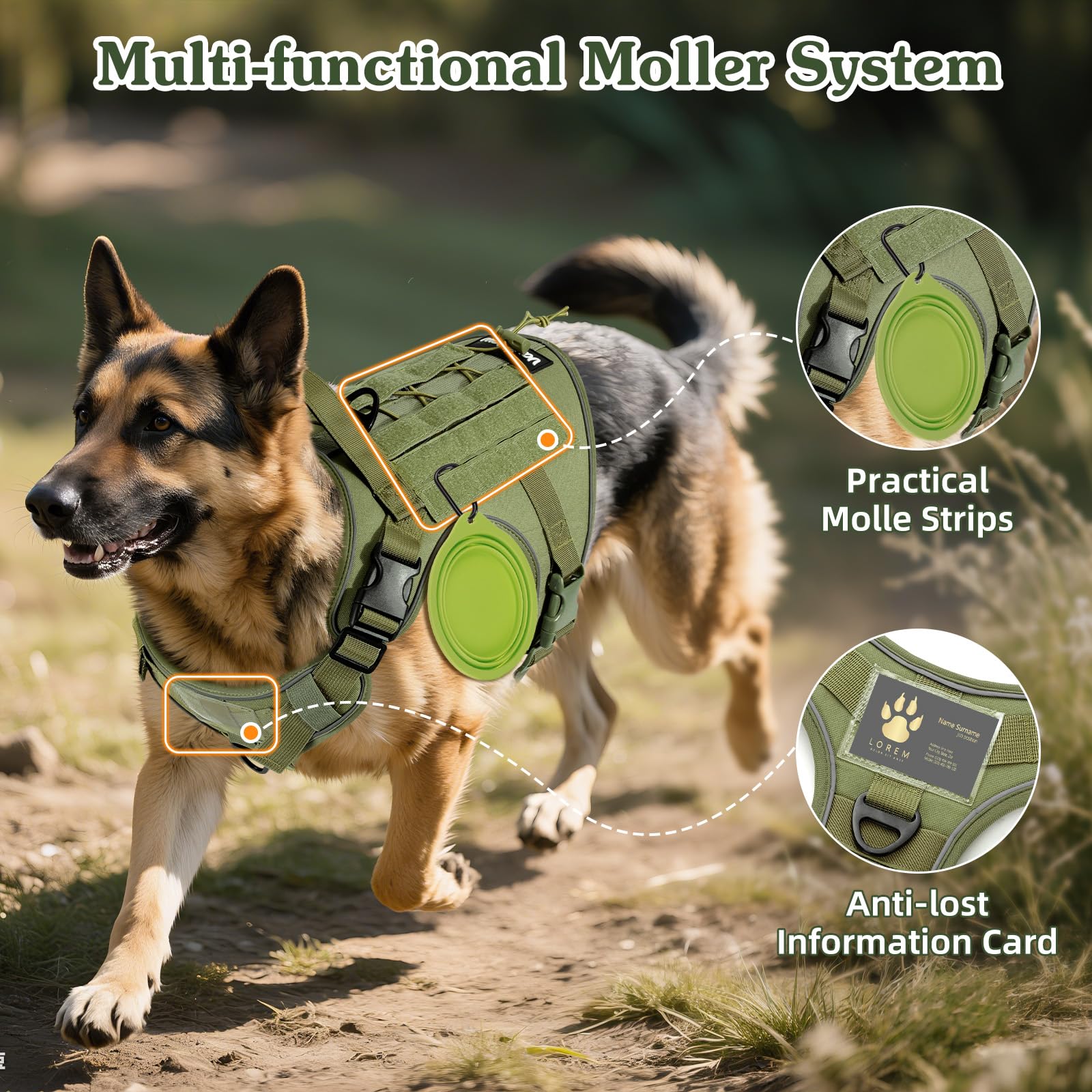 Reflective No-Pull Dog Harness