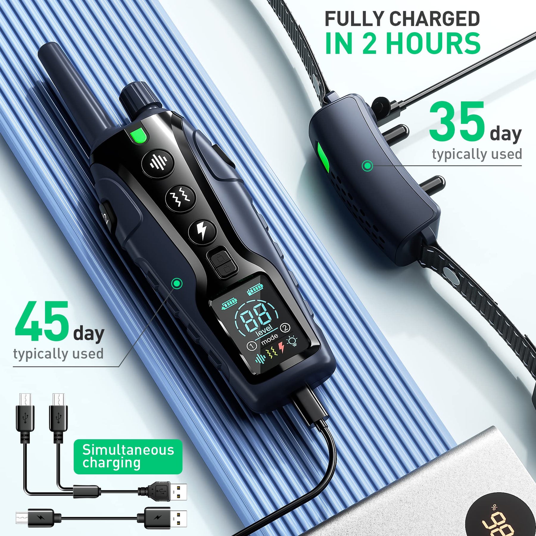 Remote Dog Training Collar 4500FT