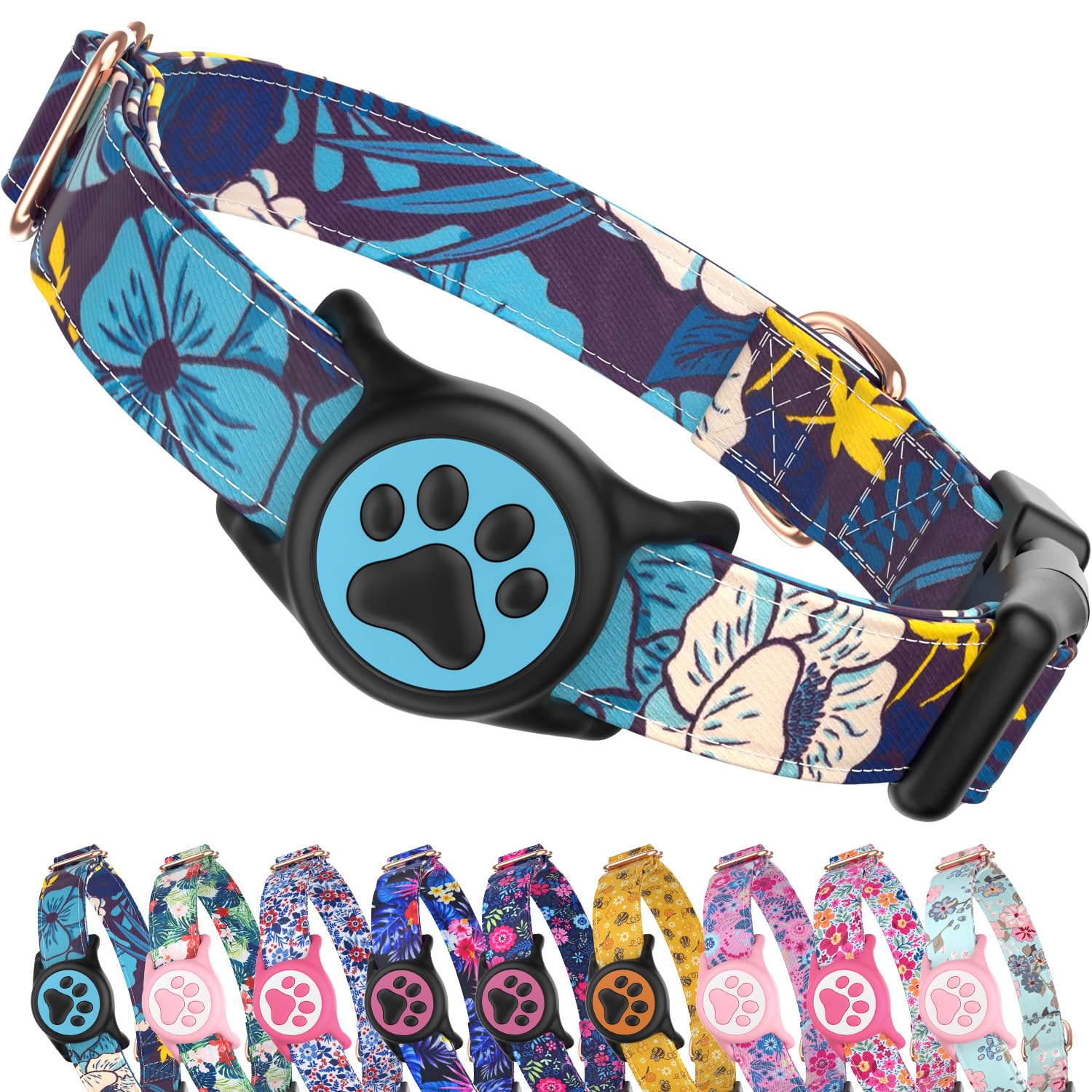 AirTag Dog Collar with Holder