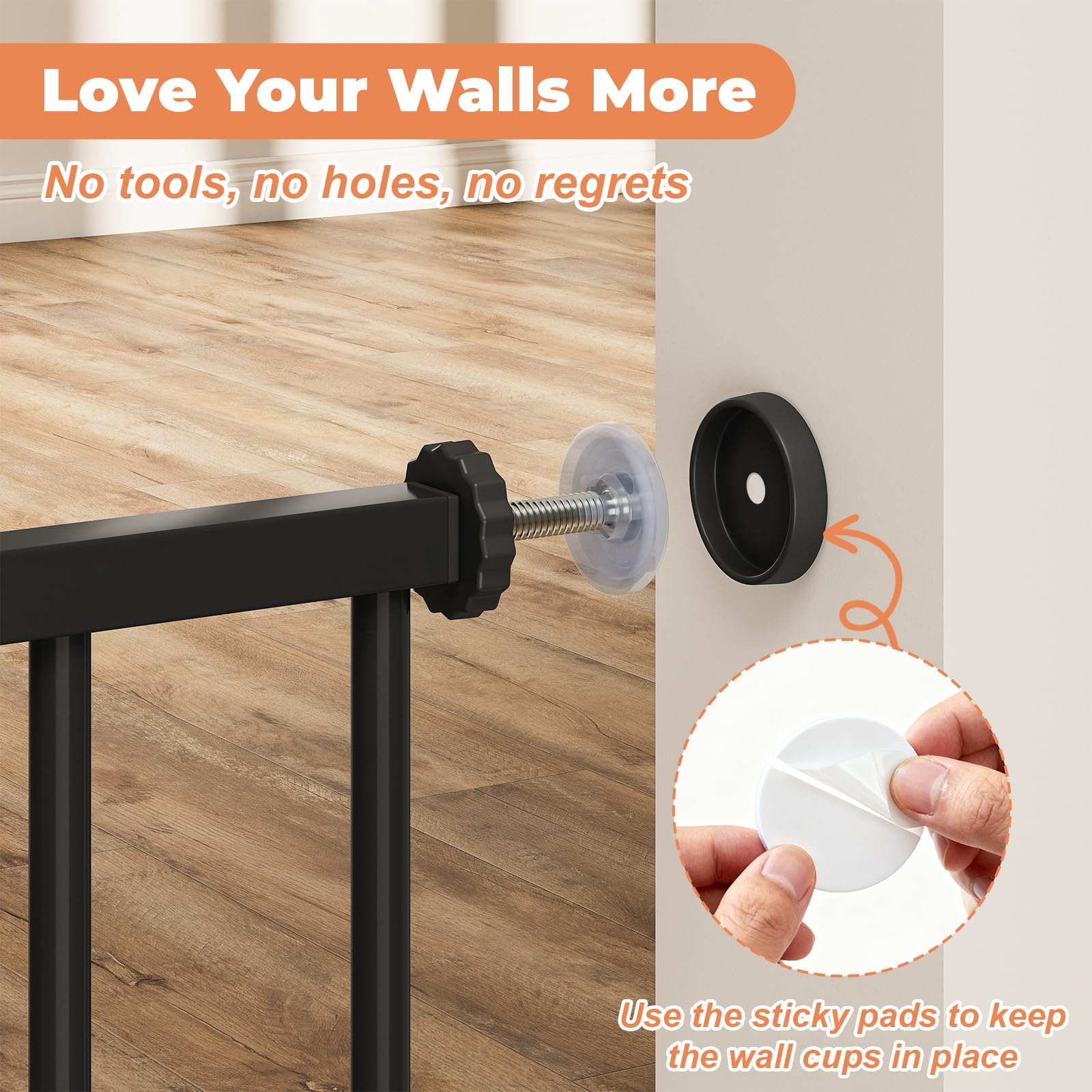 Auto-Close Pressure Mounted Pet Gate