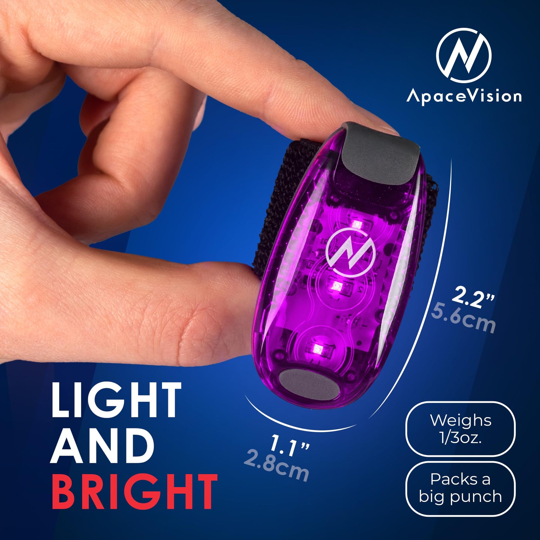 2-Pack Clip-On LED Safety Lights
