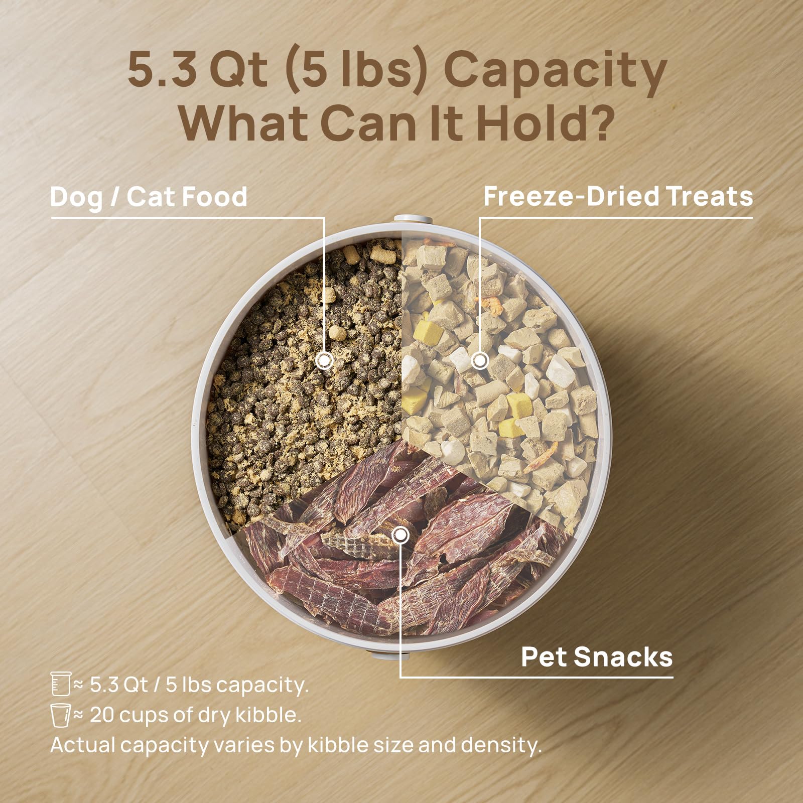 Vacuum Pet Food Storage Container