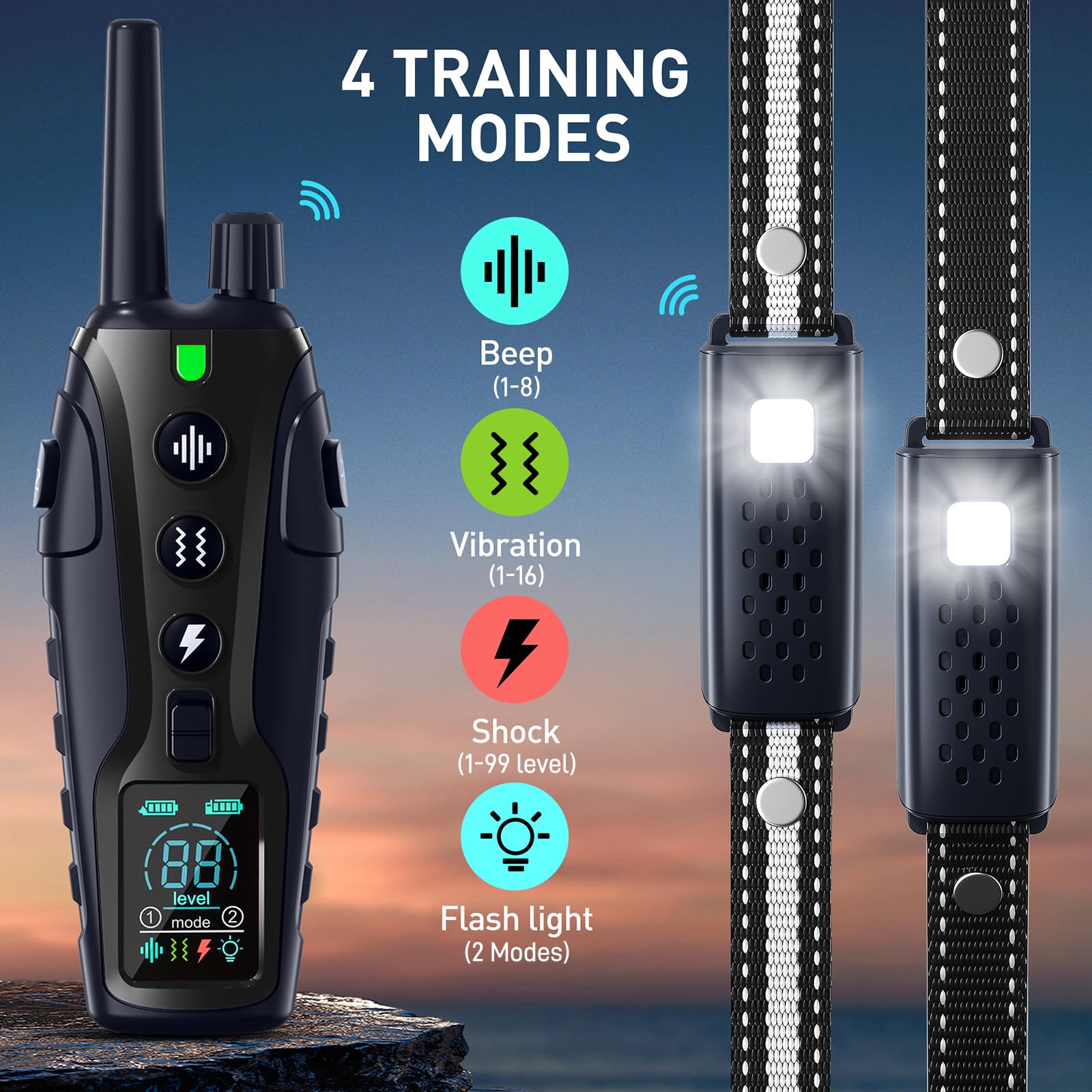 Remote Dog Training Collar 4500FT