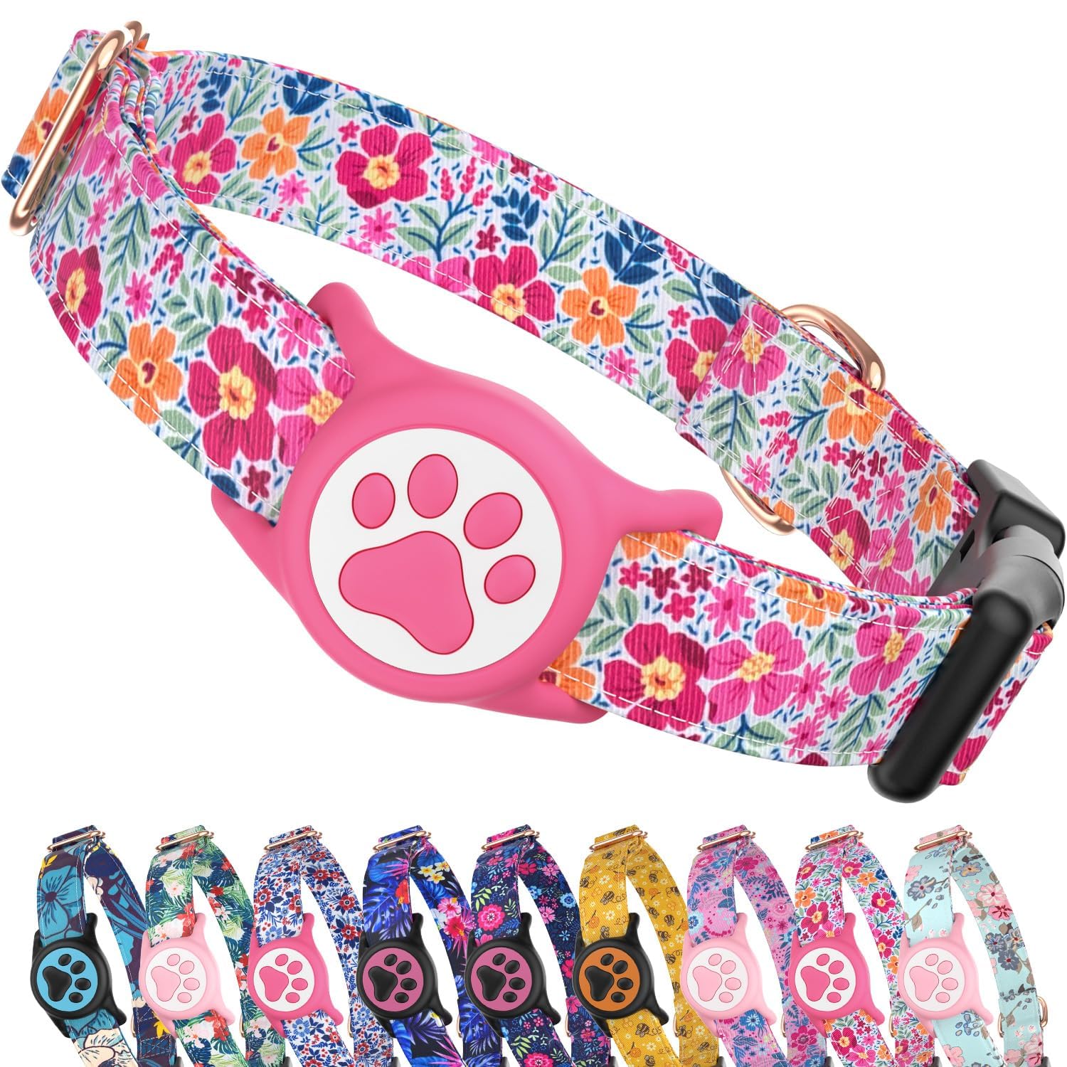 AirTag Dog Collar with Holder