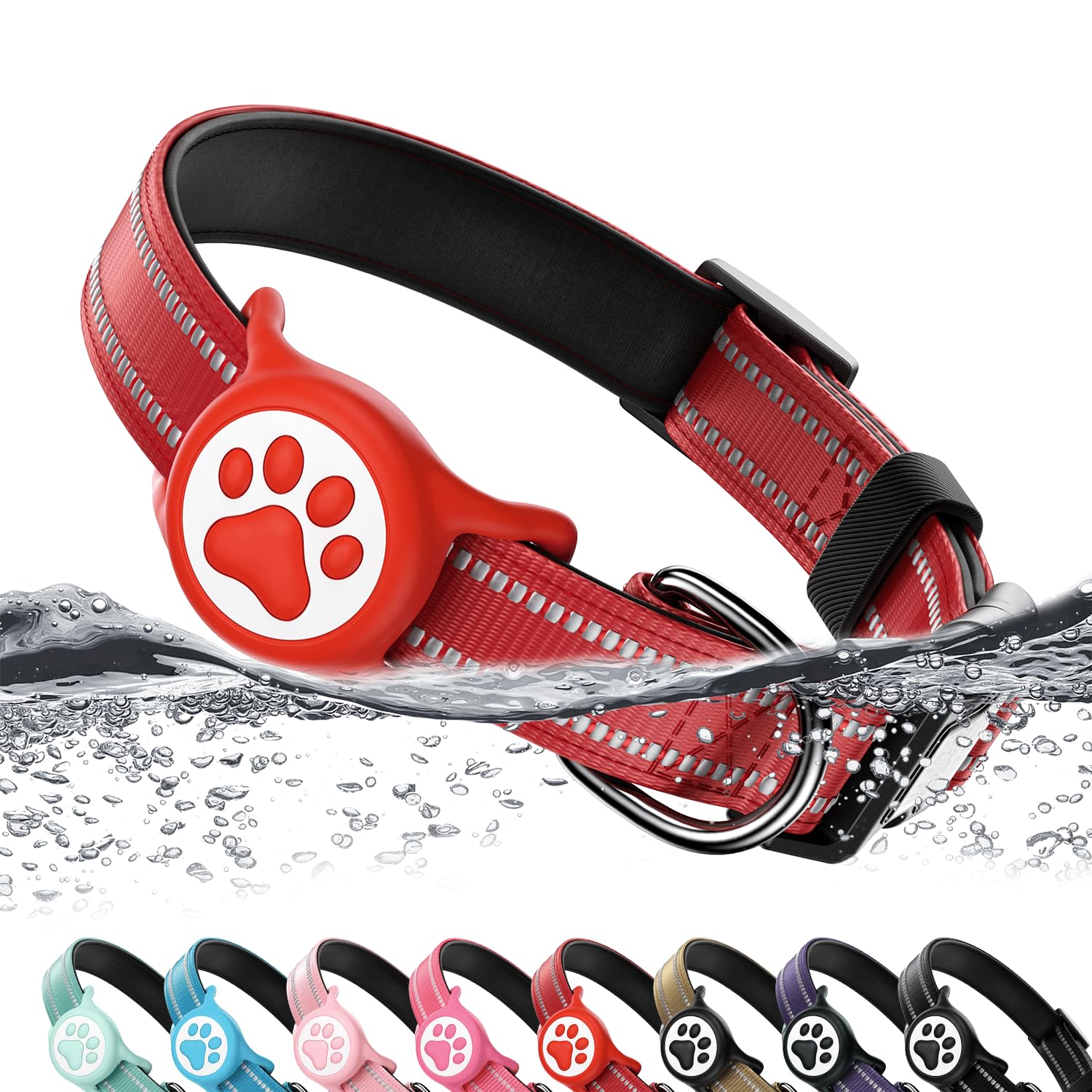 AirTag Dog Collar with Holder