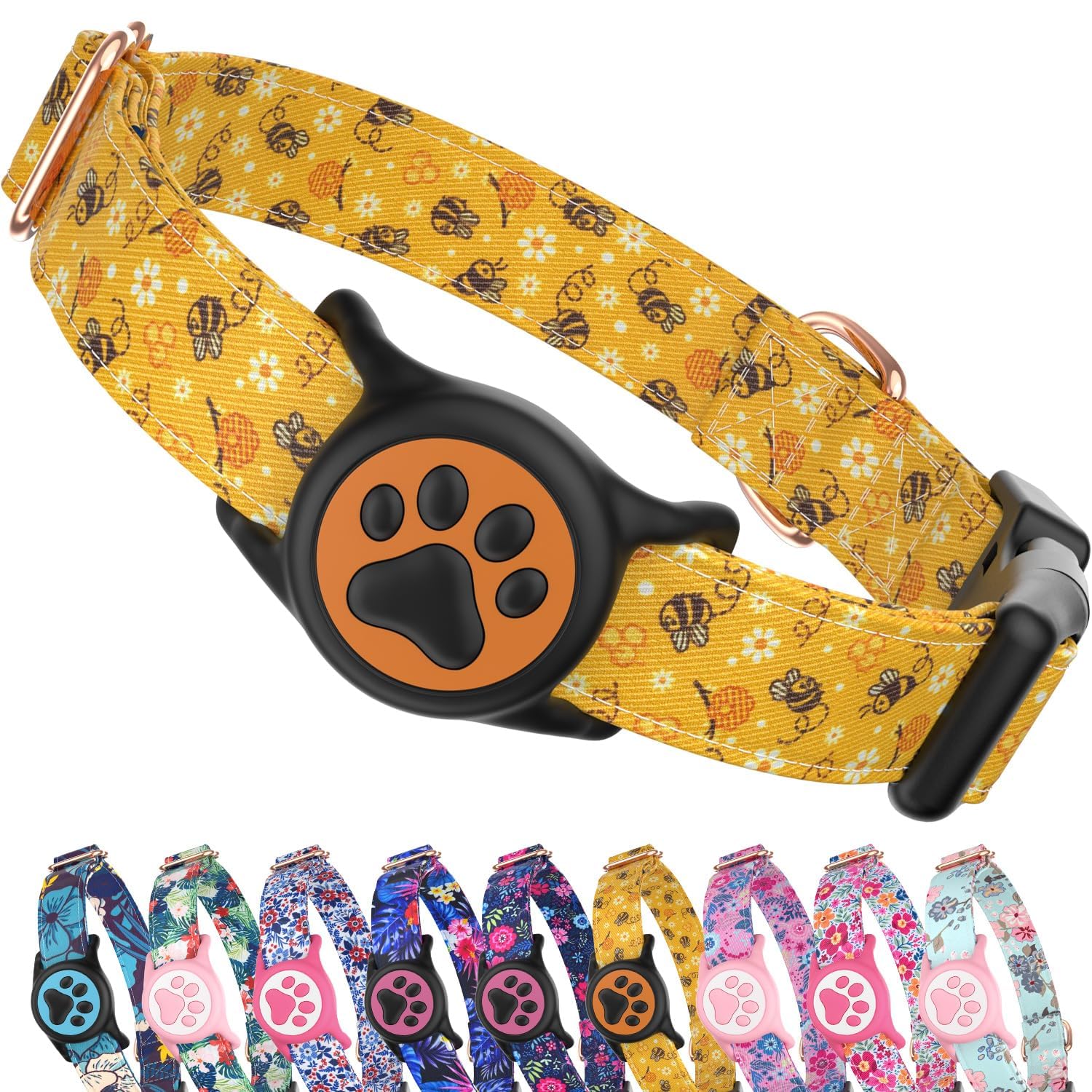 AirTag Dog Collar with Holder